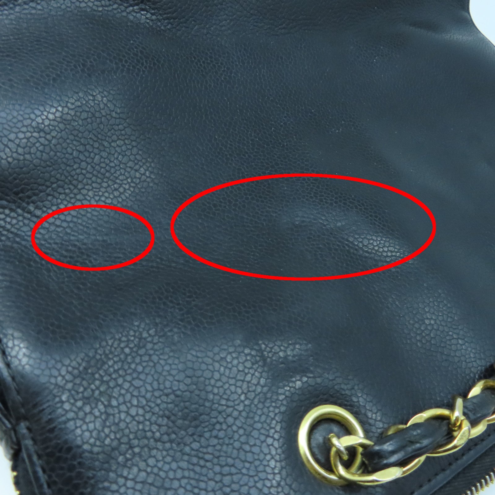CHANEL 【激減優惠】牛皮皮革Shoulder Tote金扣鏈帶肩背袋黑色