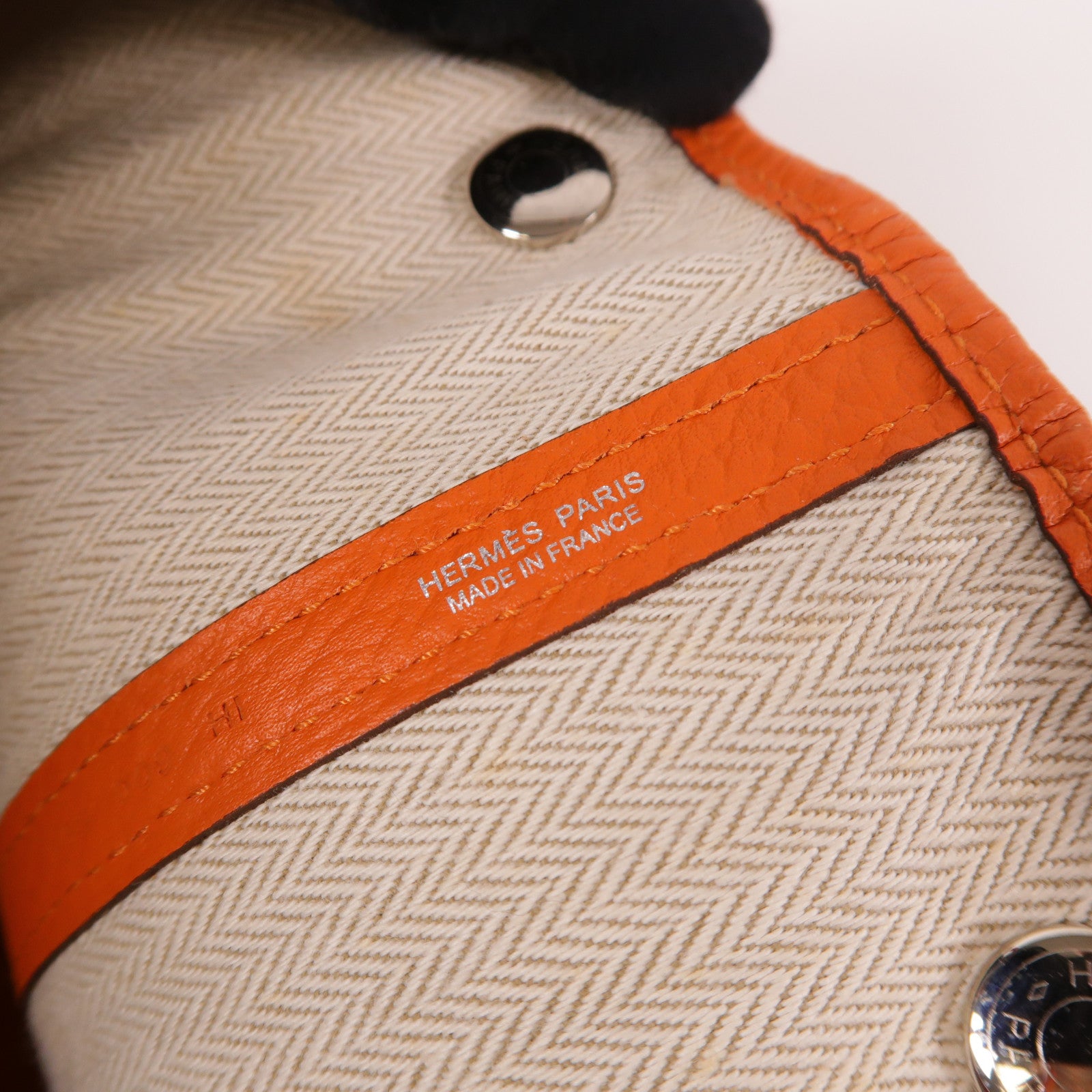 HERMES Negonda皮革Garden Party PM銀扣手挽袋