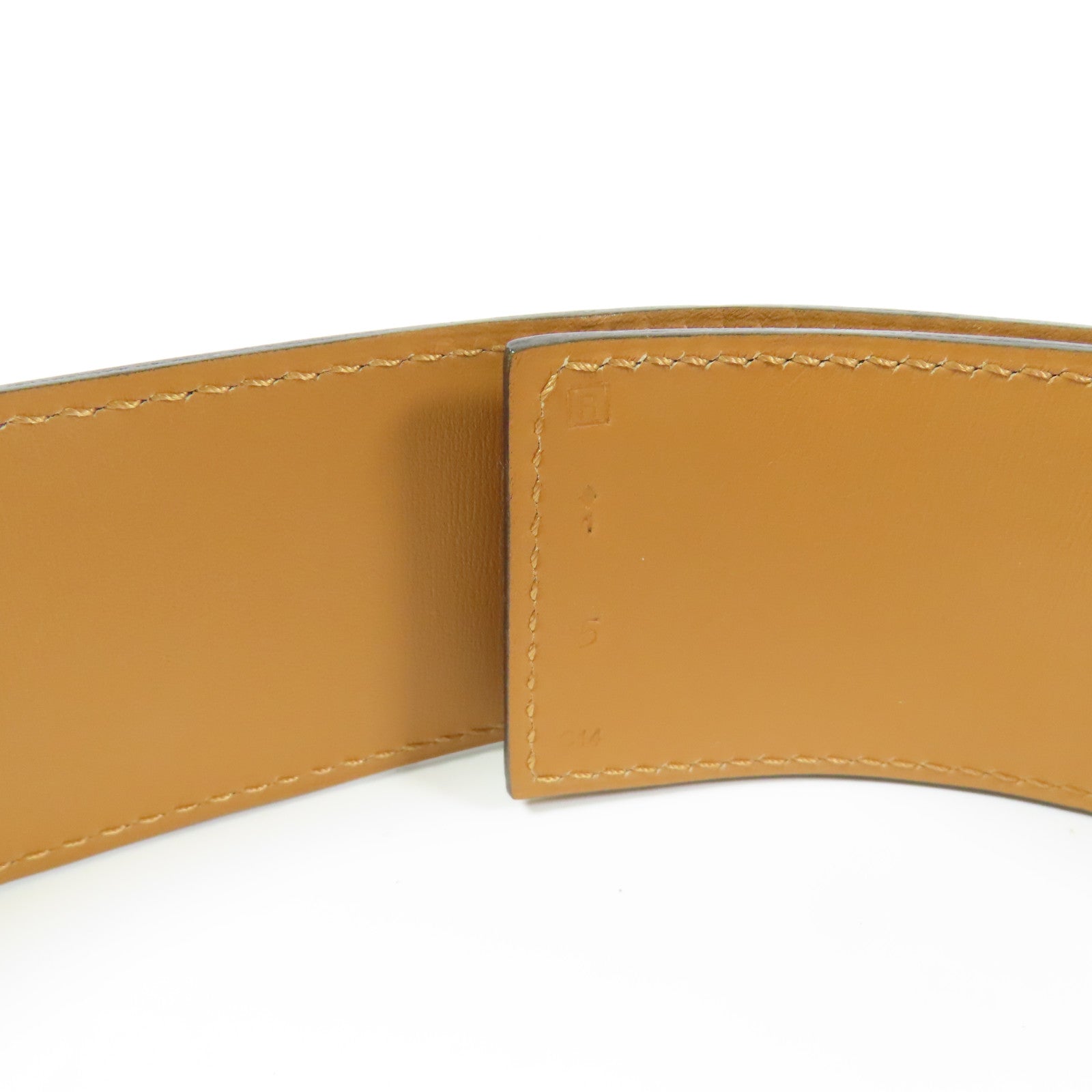 HERMES 牛皮皮革Belt金扣皮帶