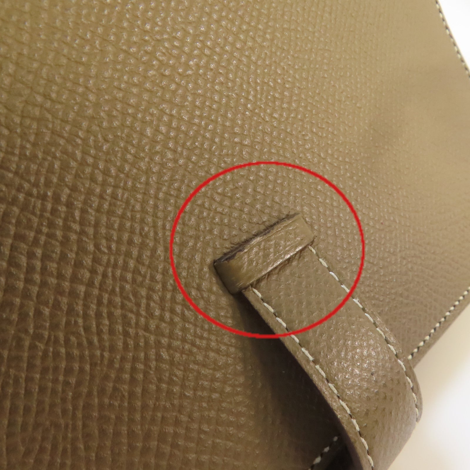 HERMES Epsom皮革Bearn Long Wallet銀扣長錢包啡色