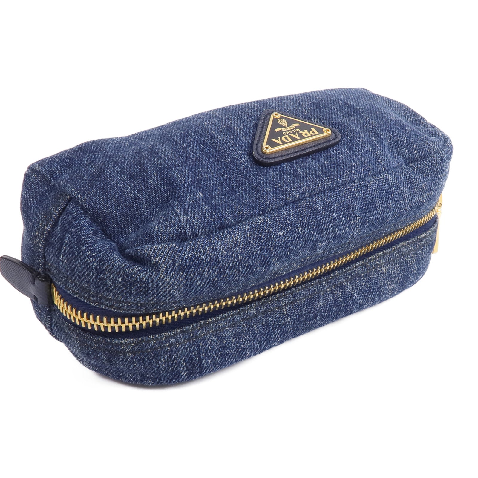PRADA 牛仔布Vintage Denim Pouch手拿包
