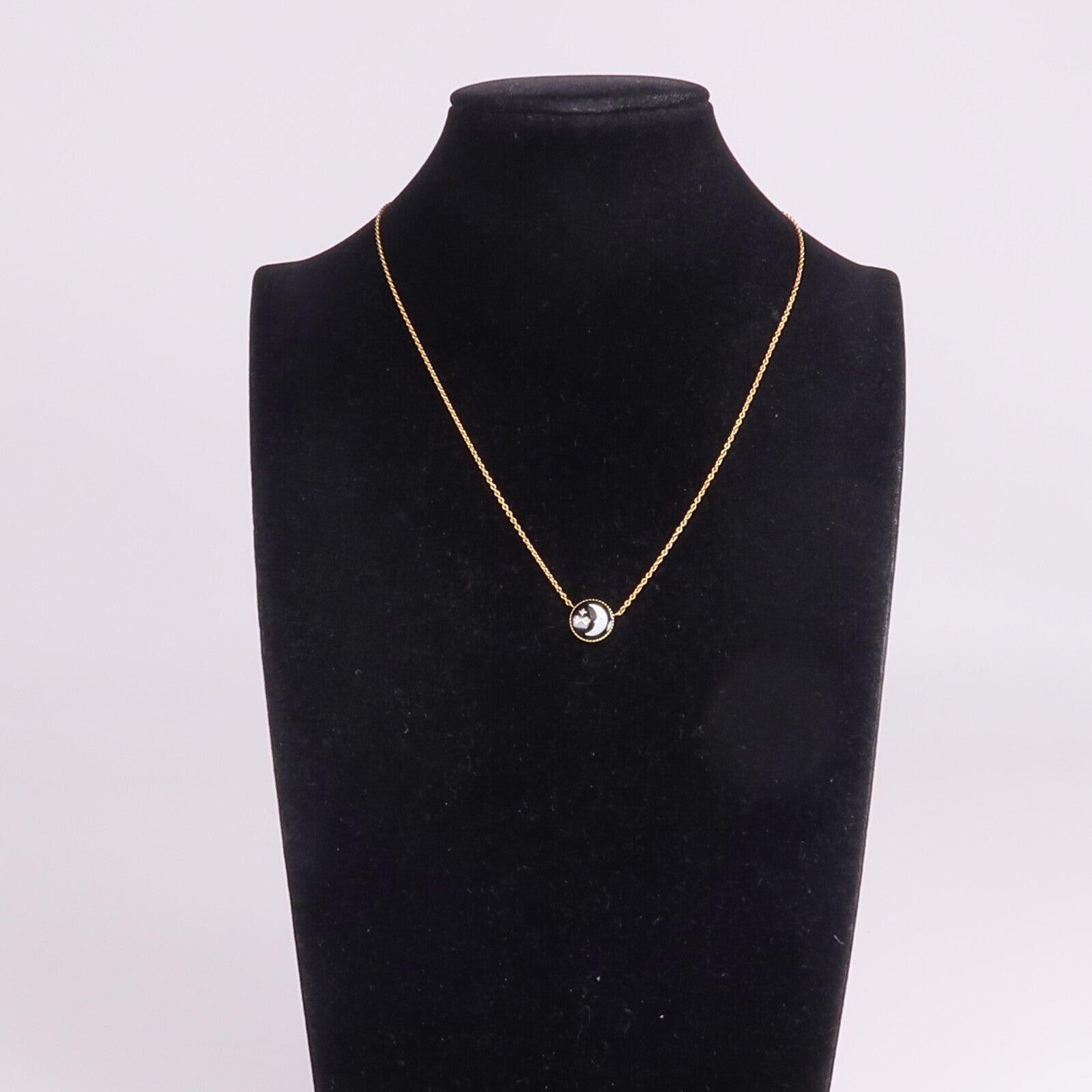 Dior 18K黃金/白金Rose Celeste Necklace鑽石/珍珠母貝項鍊