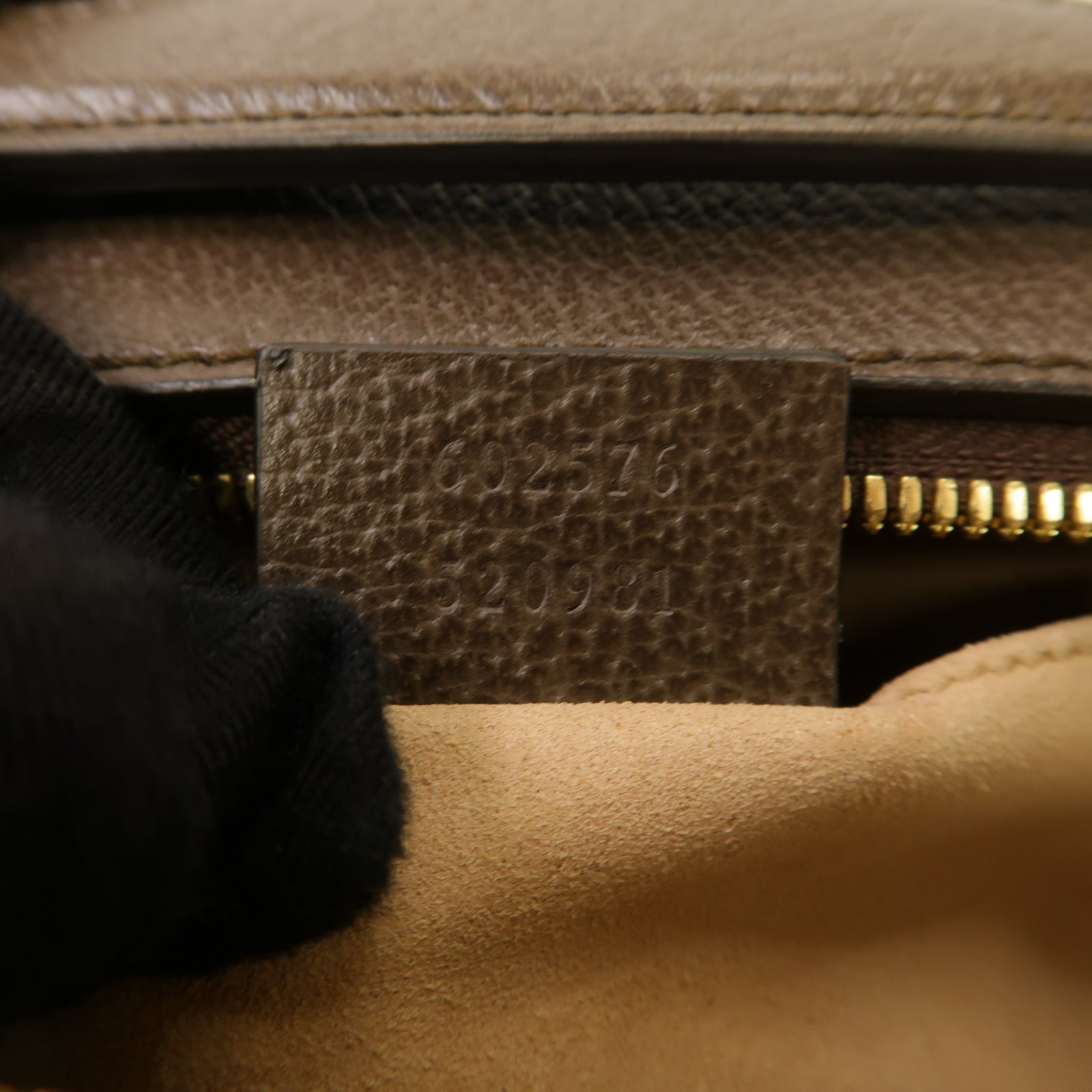 GUCCI 塗層帆布Ophidia GG Mini金扣肩背袋棕色