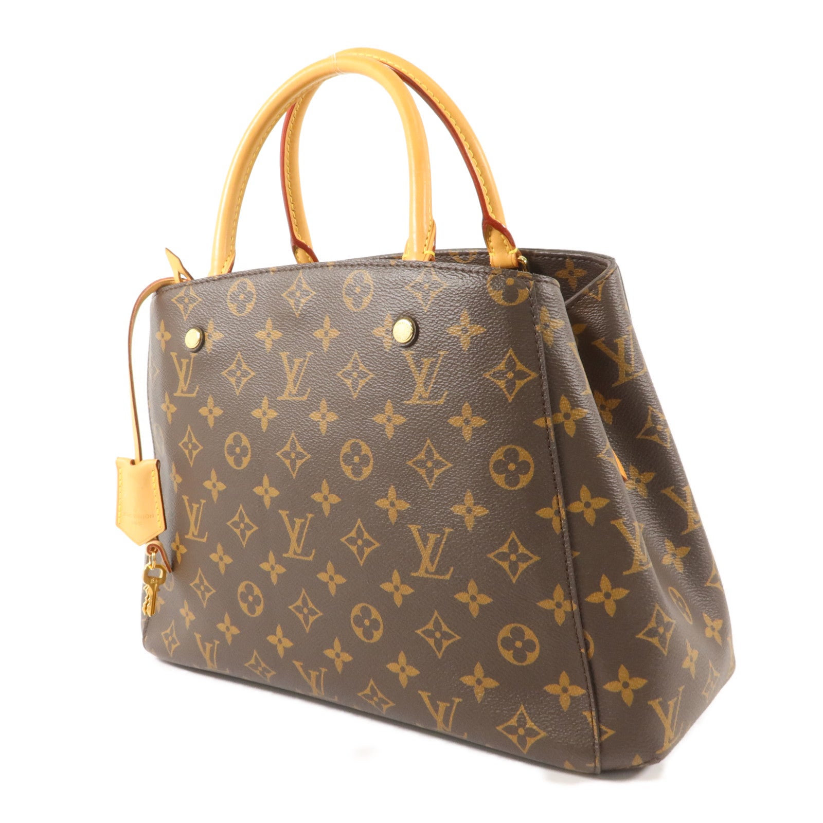 LOUIS VUITTON Monogram Montaigne MM金扣手挽肩背兩用袋