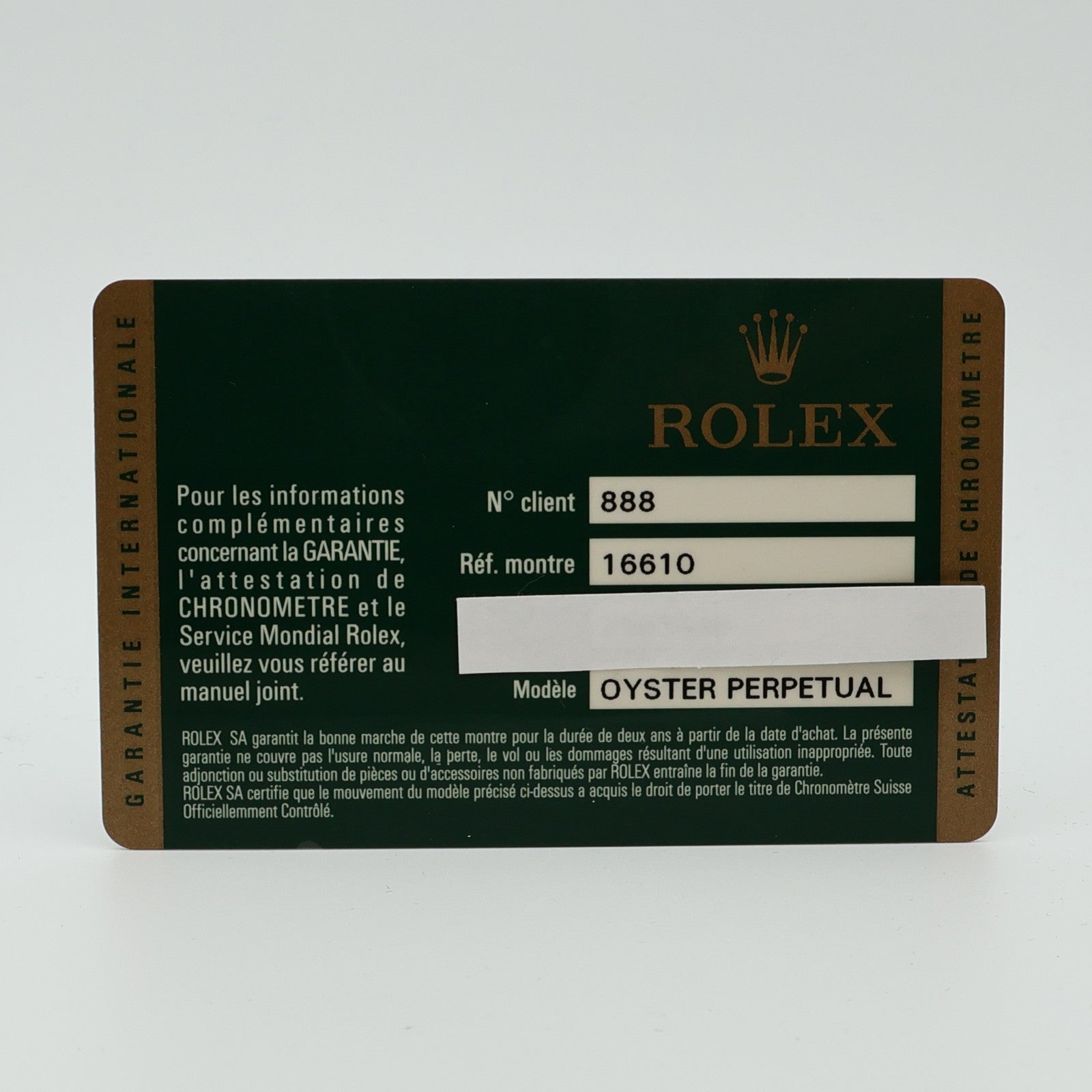 ROLEX Submariner Date 16610