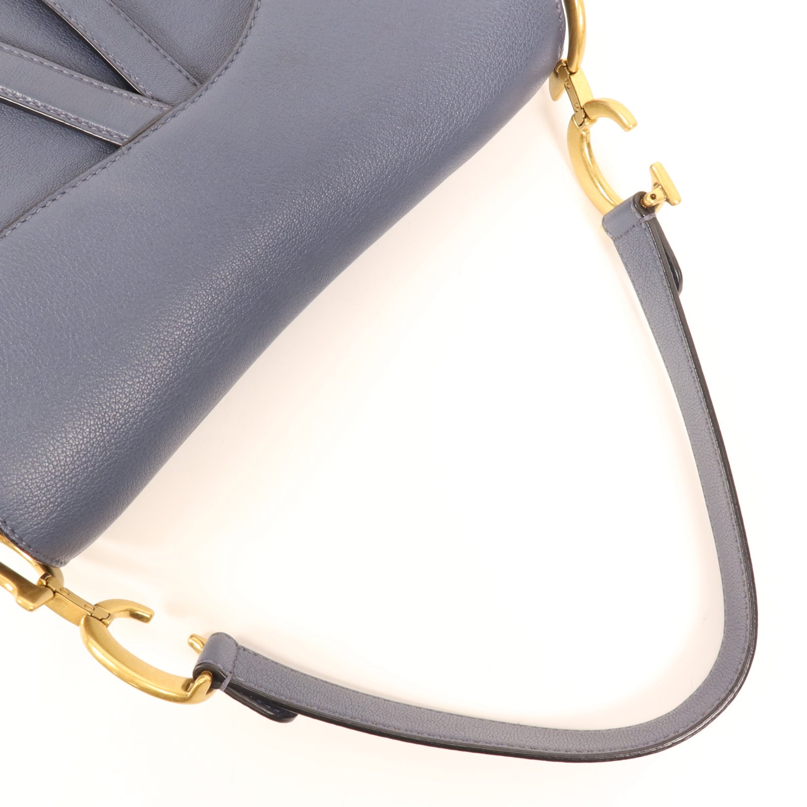 Dior 牛皮皮革Saddle Medium金扣肩背袋