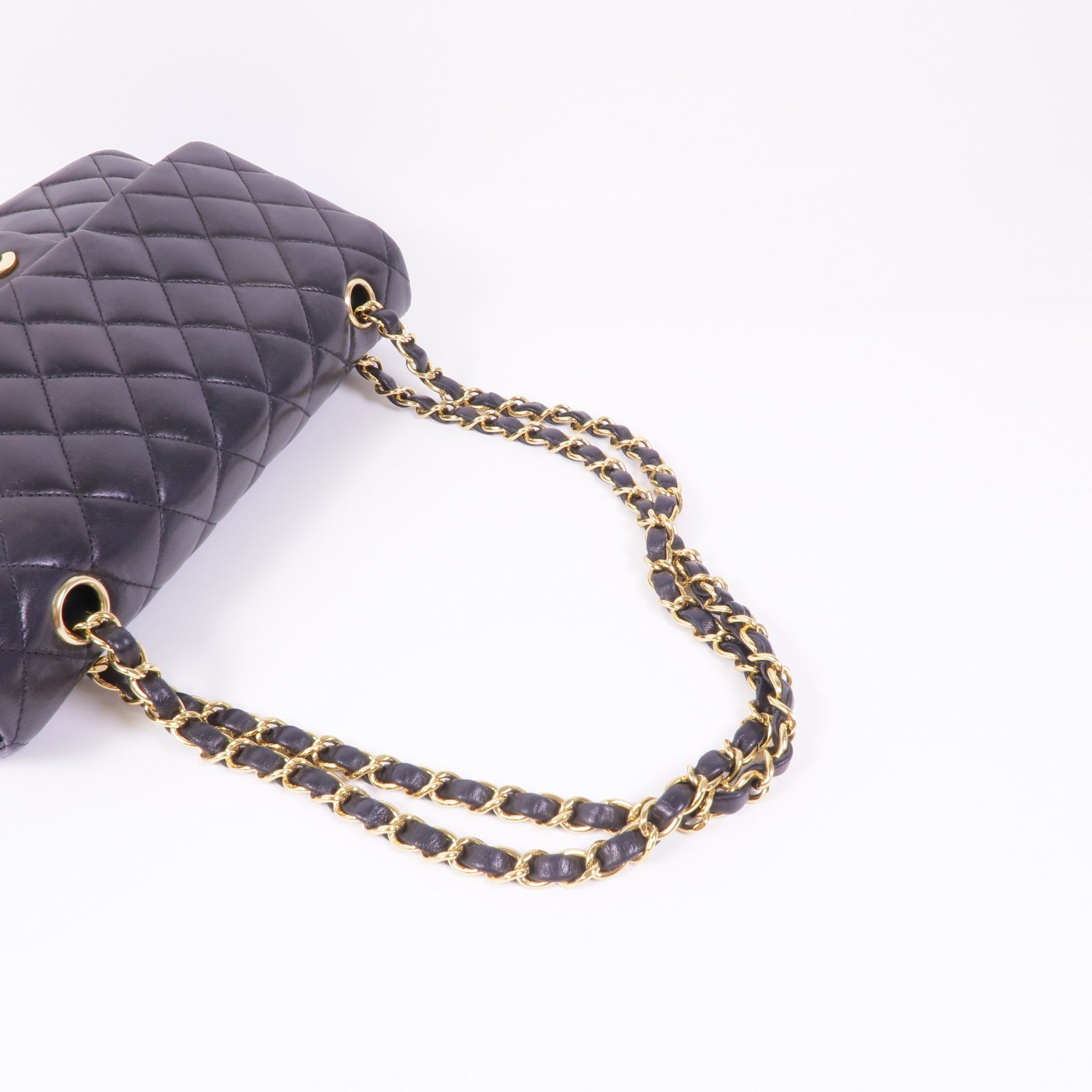 CHANEL 羊皮皮革Classic 25金扣手挽肩背兩用袋