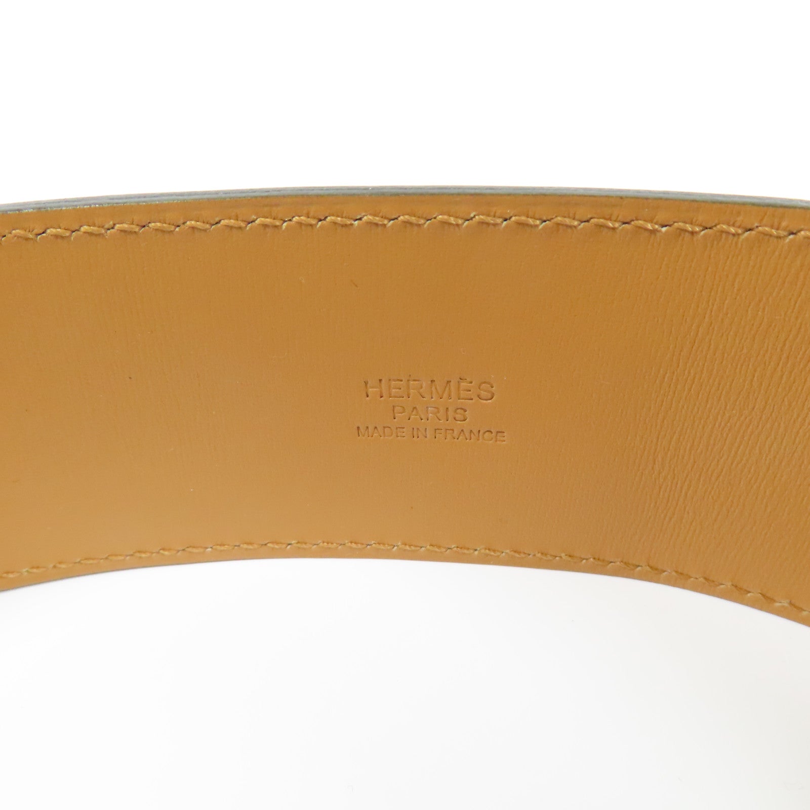 HERMES 牛皮皮革Belt金扣皮帶