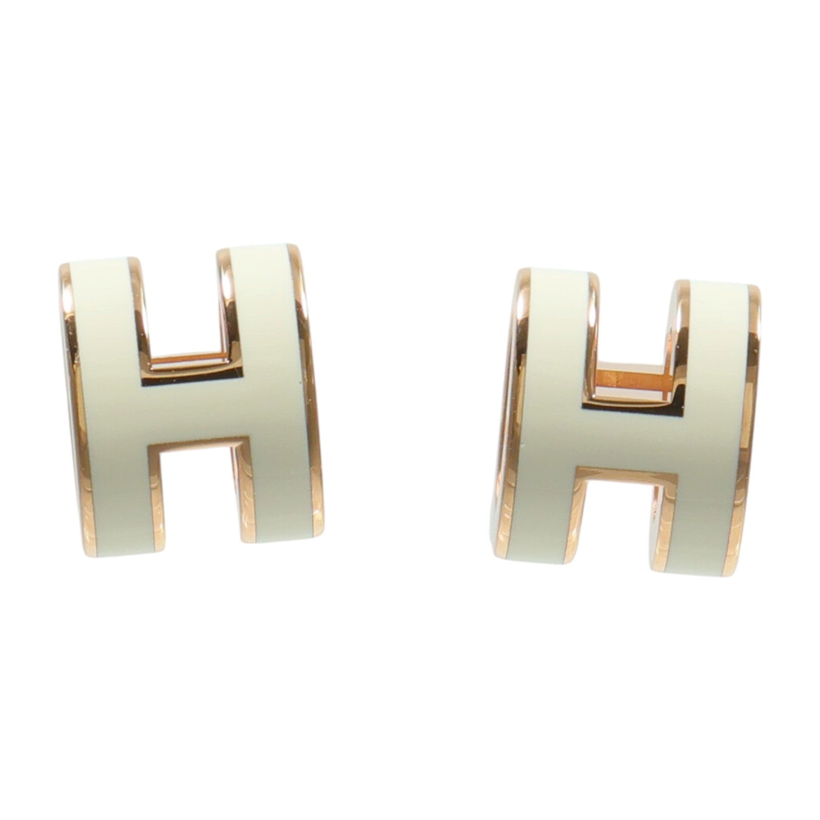HERMES 琺瑯/金屬Mini Pop H Earrings耳環