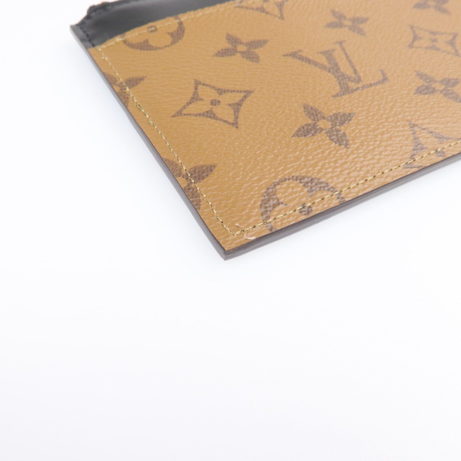 LOUIS VUITTON Monogram Reverse Slim Purse金扣長錢包