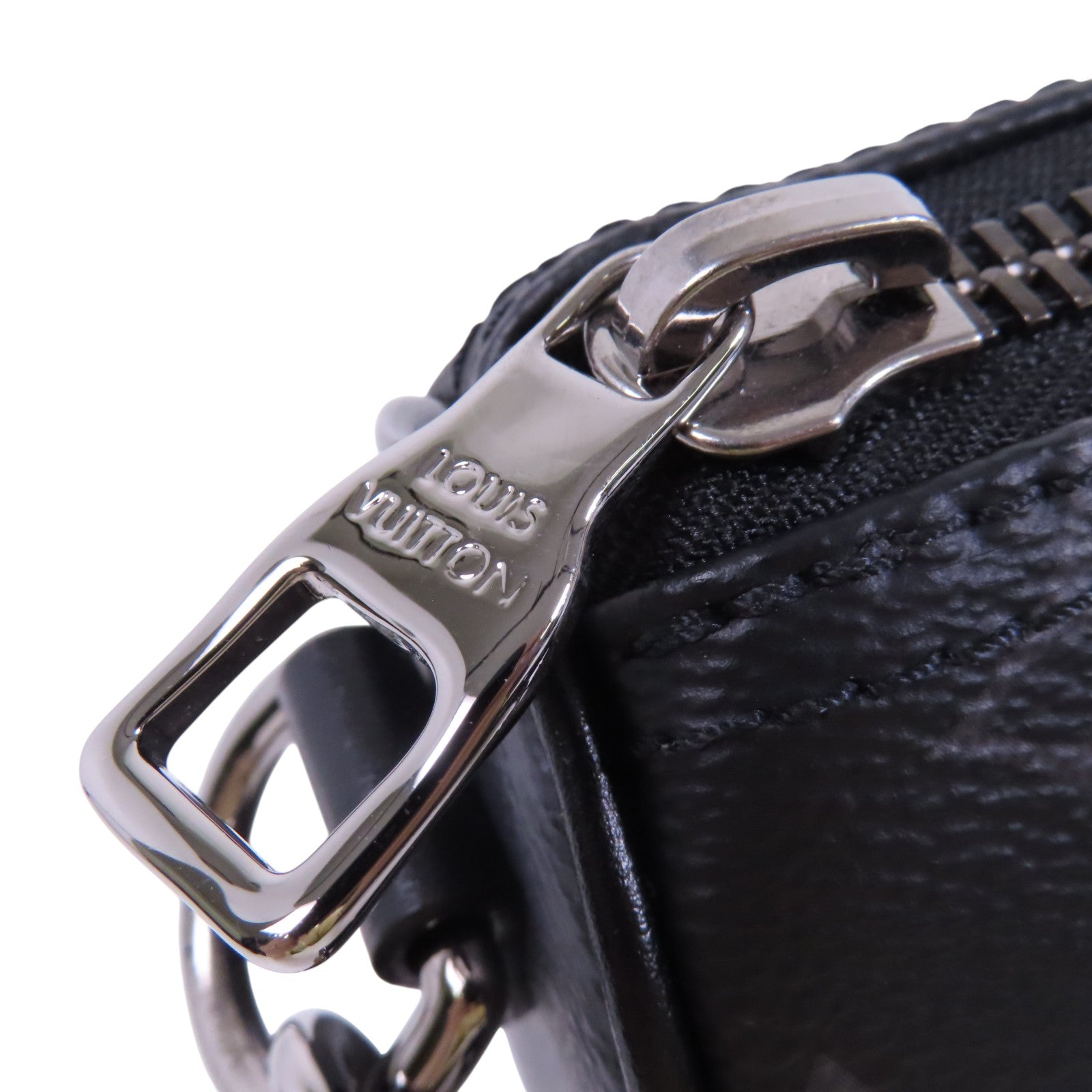 LOUIS VUITTON Monogram Eclipse Keepall XS銀扣手挽肩背兩用袋