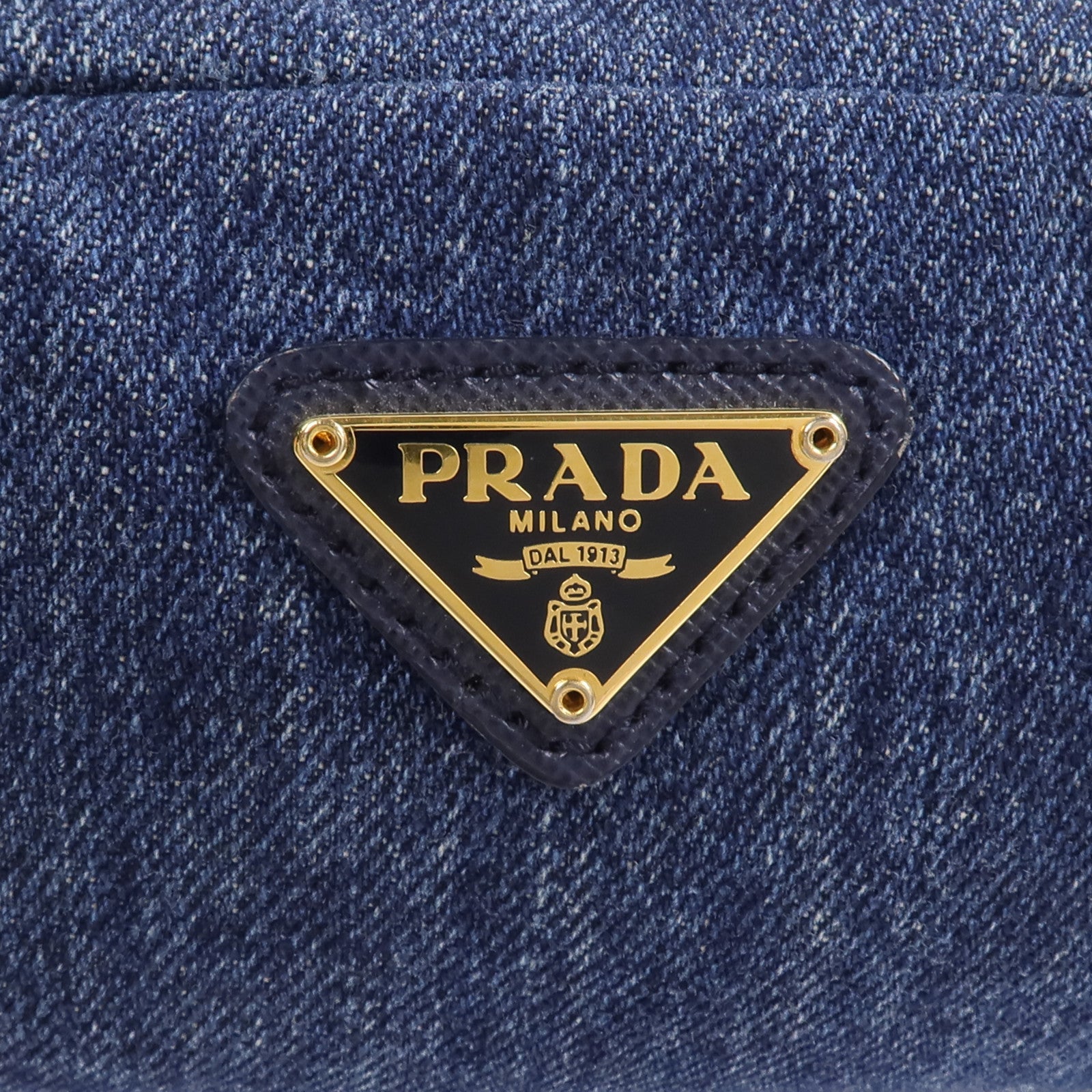 PRADA 牛仔布Vintage Denim Pouch手拿包