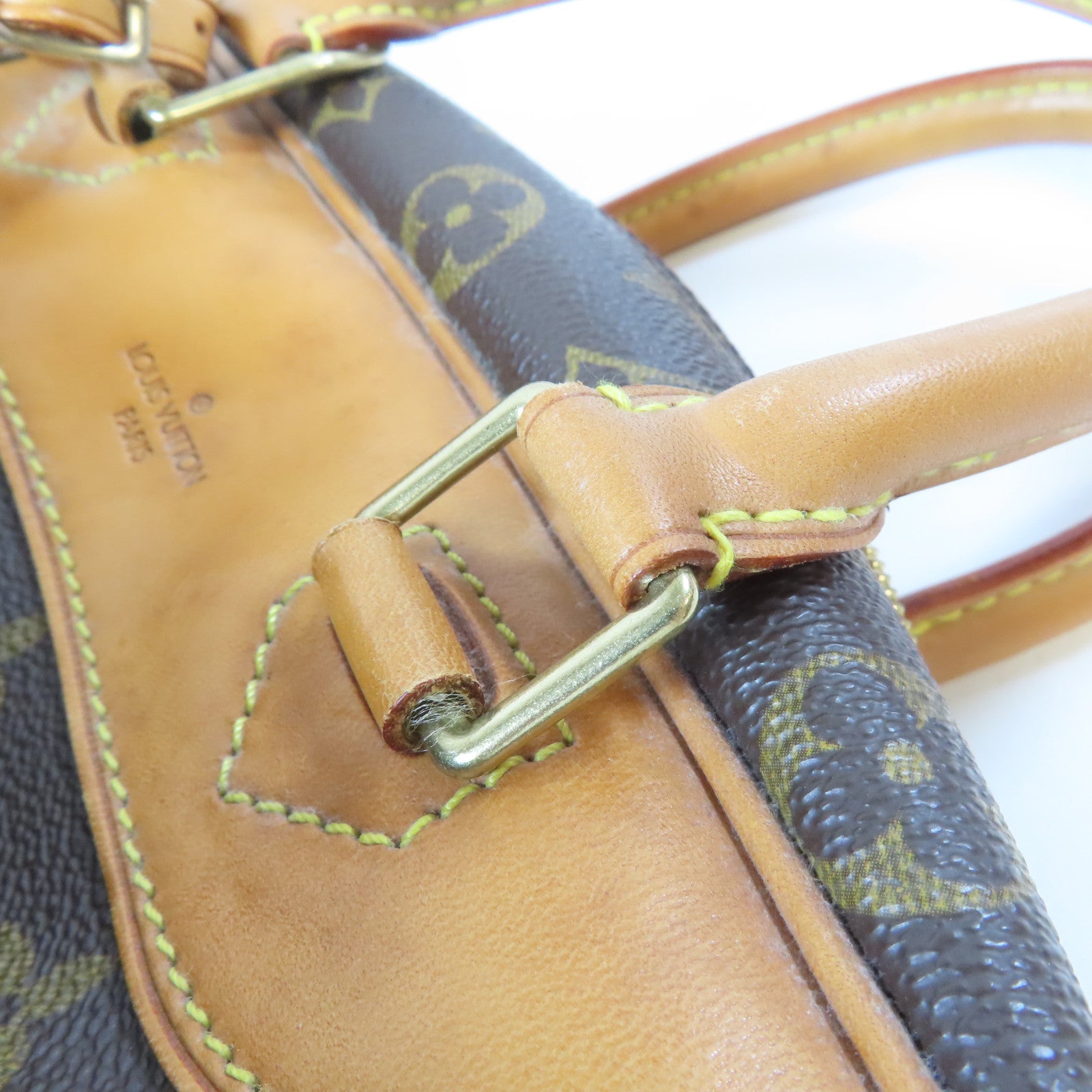 LOUIS VUITTON Monogram Trouville金扣手挽袋啡色