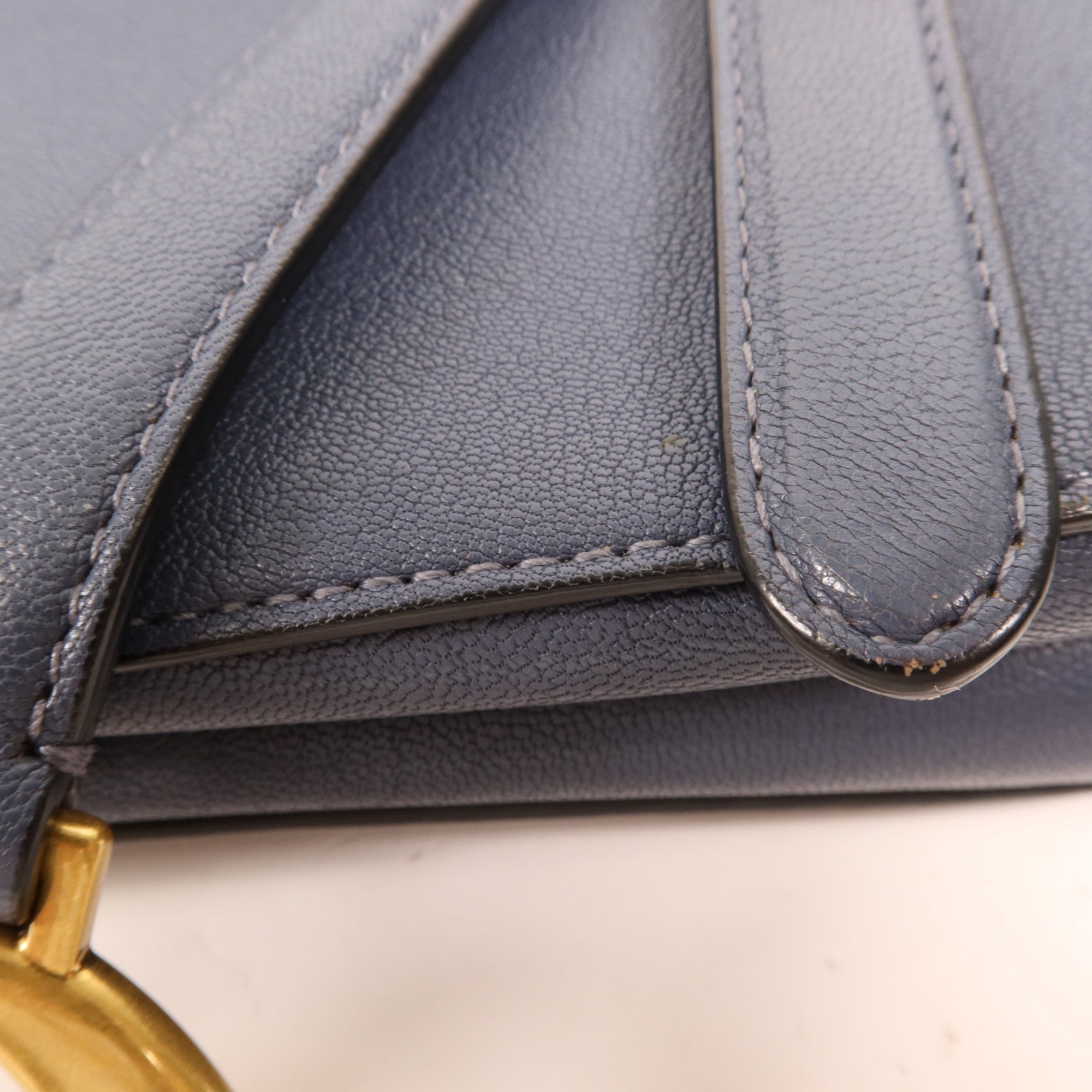 Dior 牛皮皮革Saddle Medium金扣肩背袋