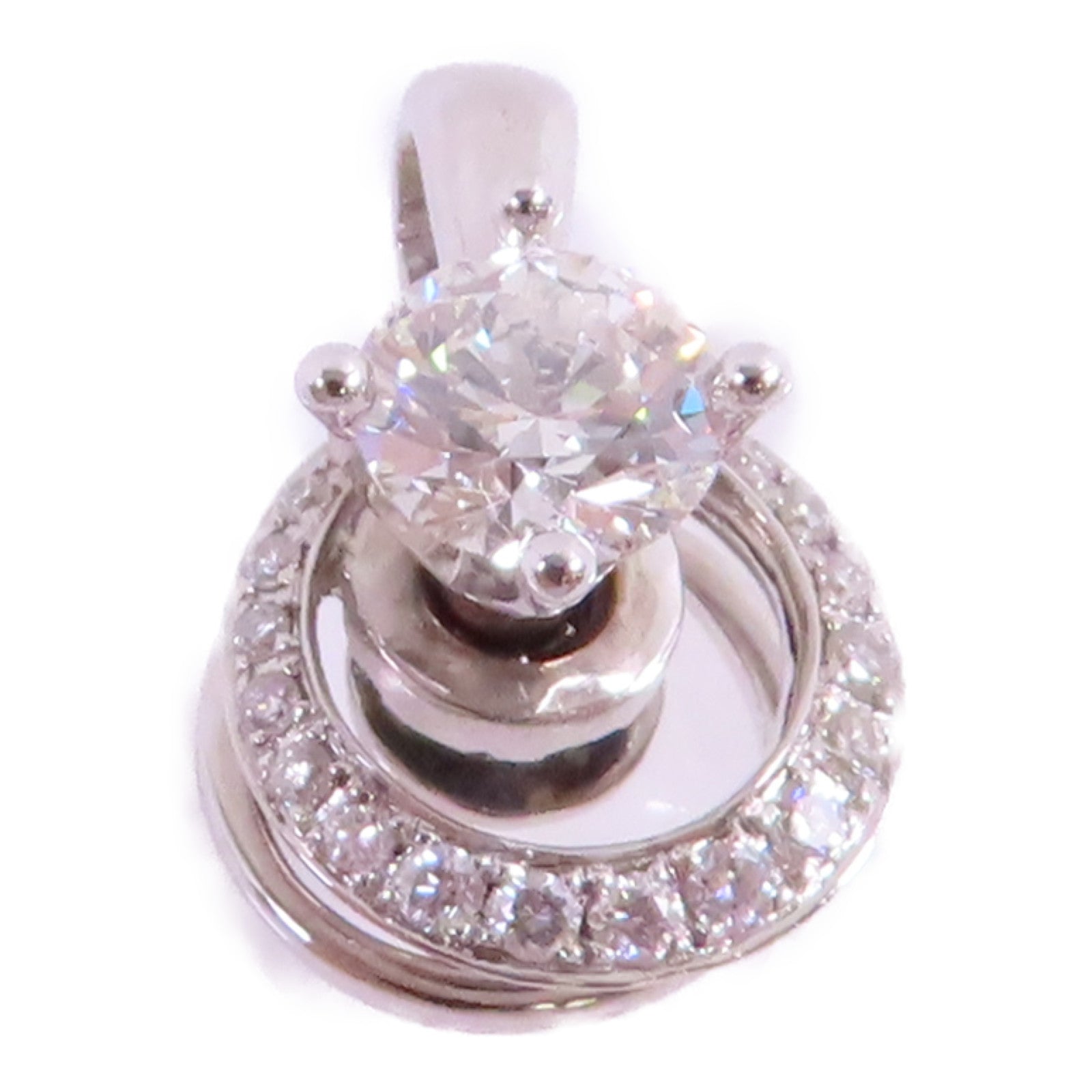 JEWELRY 【激減優惠】18K白金/鑽石Diamond Pendant Top吊墜頭扣
