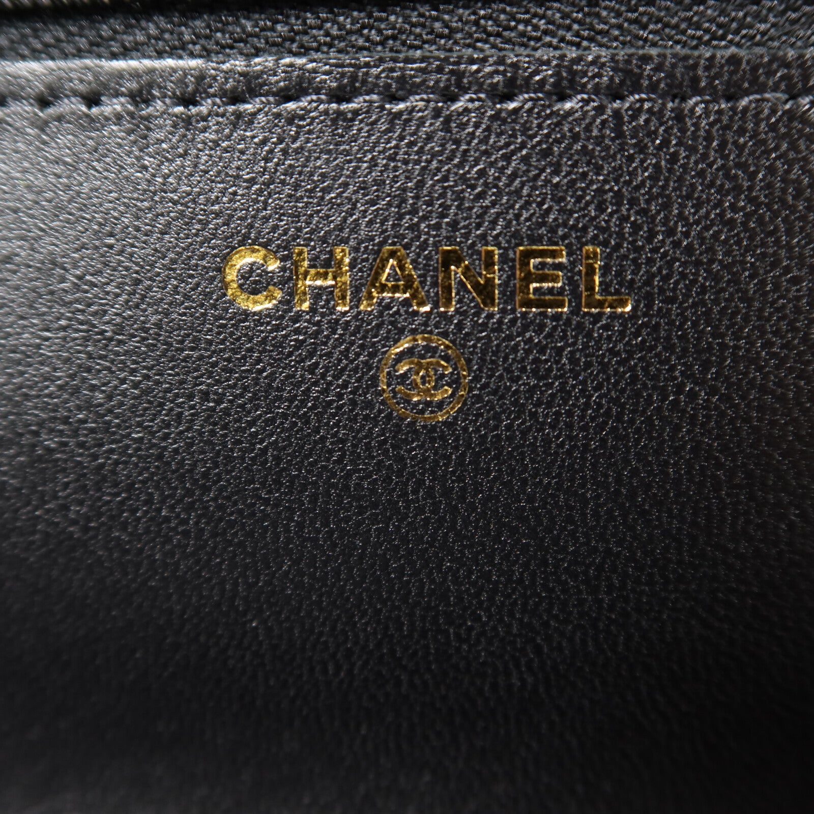 CHANEL 羊皮皮革WOC Wallet On Chain金扣鏈帶肩背袋