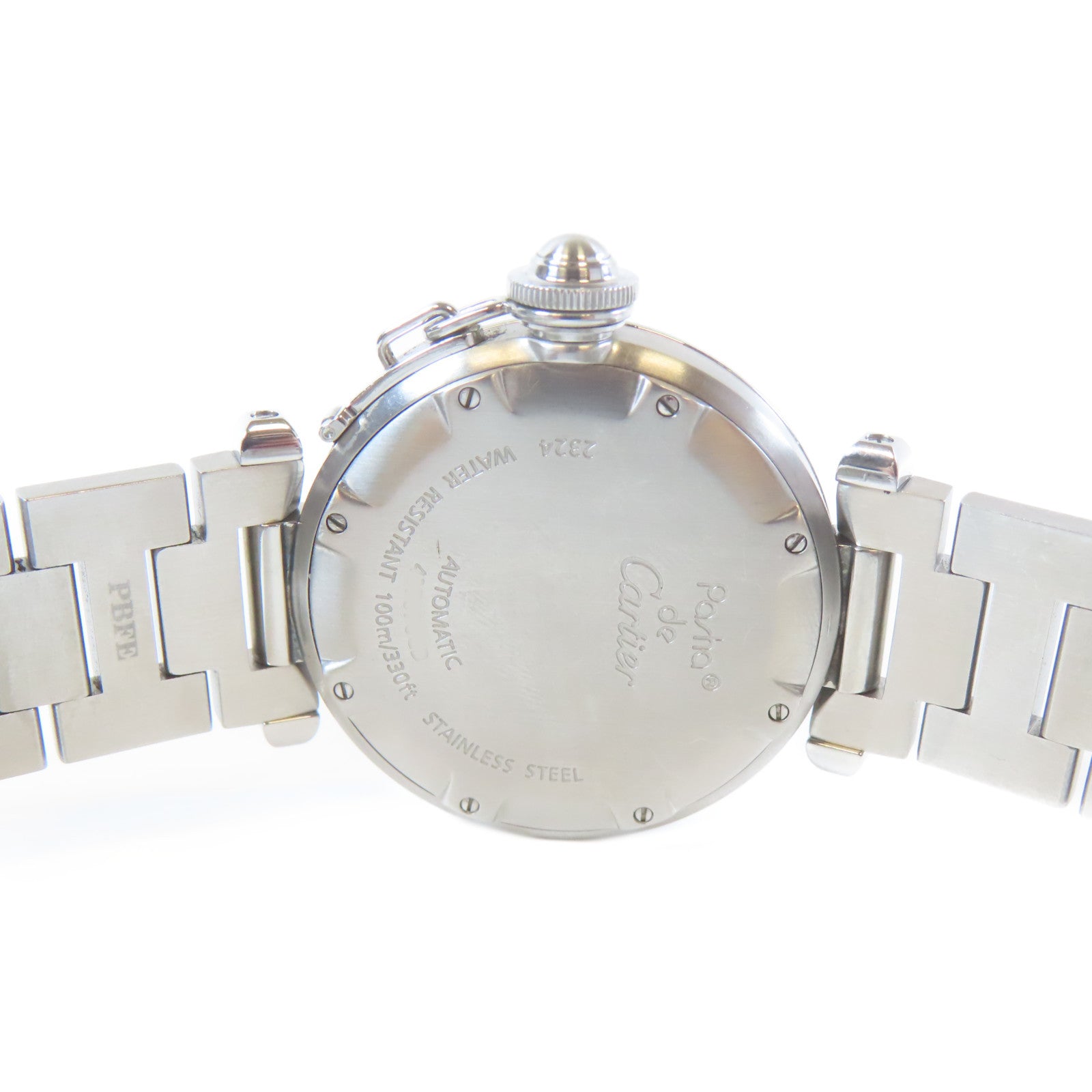CARTIER Pasha C不鏽鋼手錶自動機芯黑色