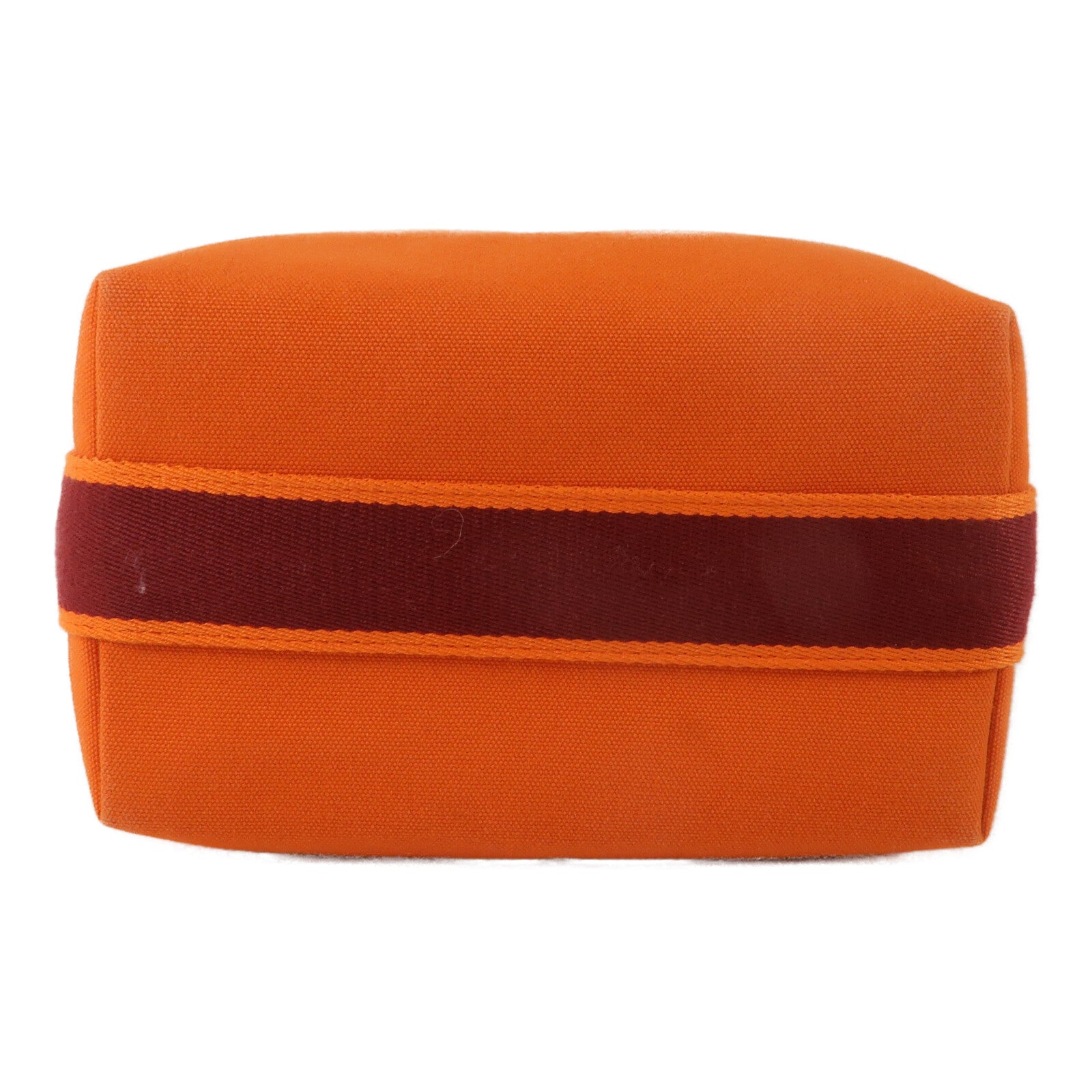 HERMES 帆布Bride A Brac PM手挽袋Orange
