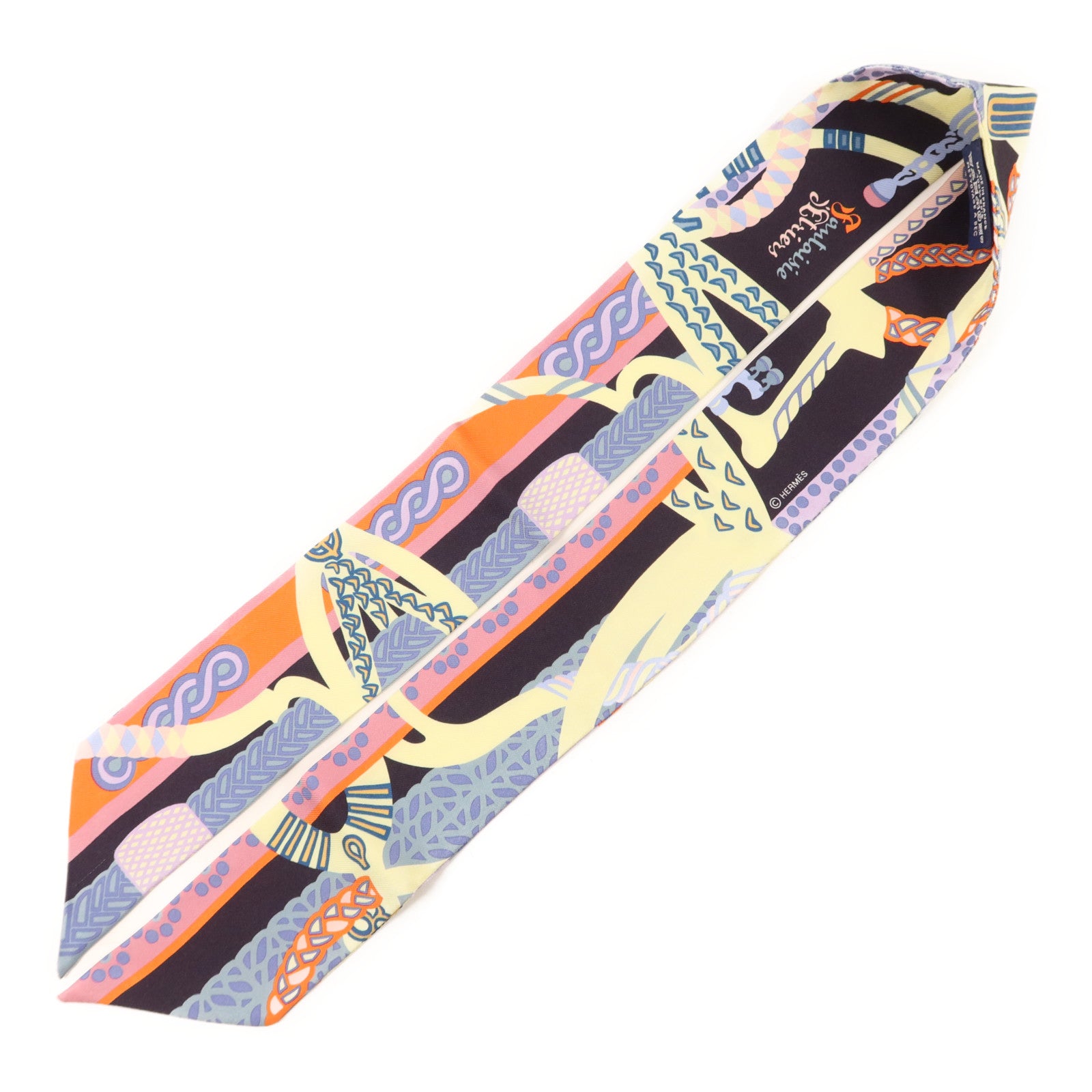 HERMES 絲質Twilly絲巾