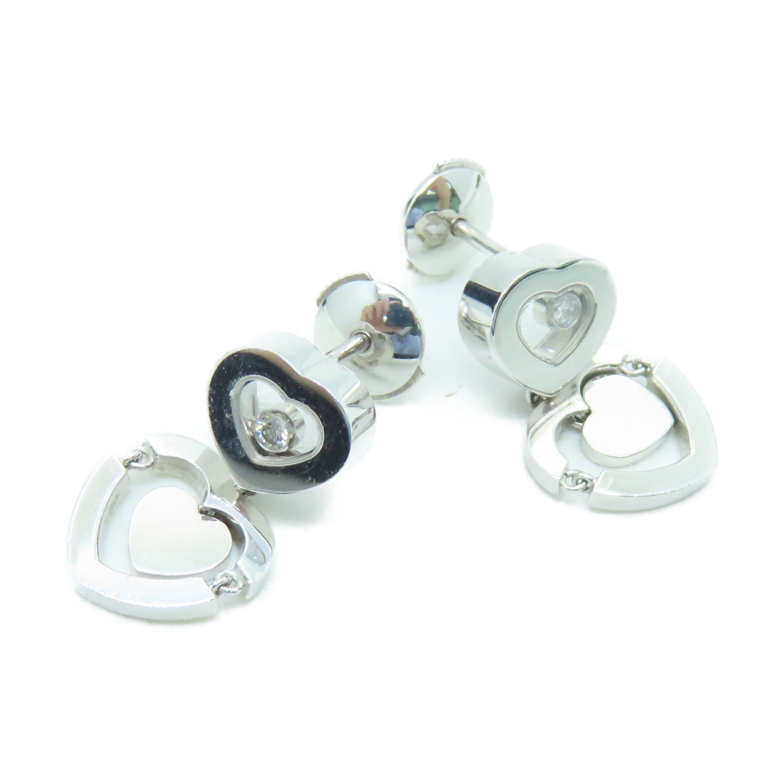 Chopard 【激減優惠】18K白金Happy Earrings耳環