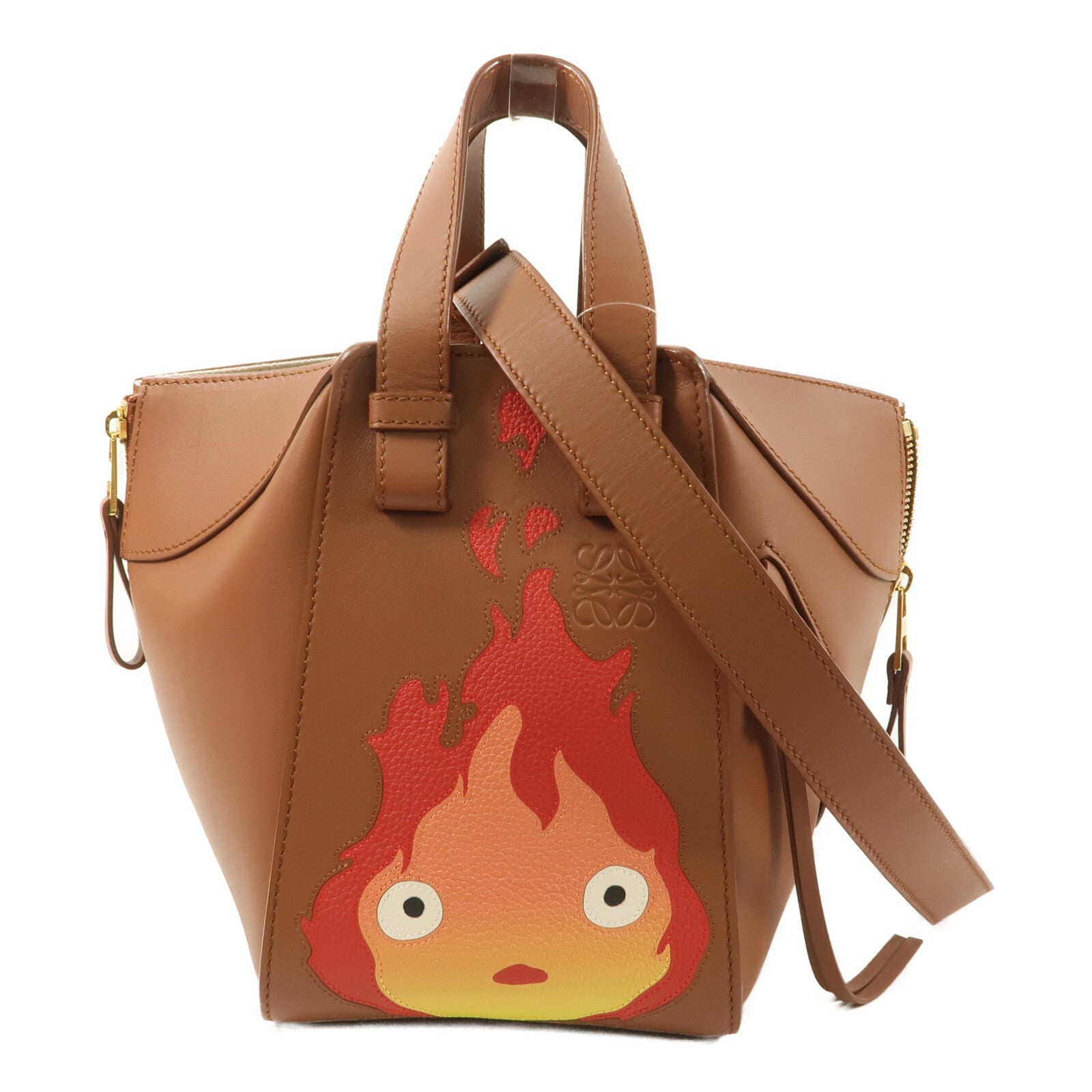 LOEWE 牛皮皮革Howl's Moving Castle Hammock手挽肩背兩用袋