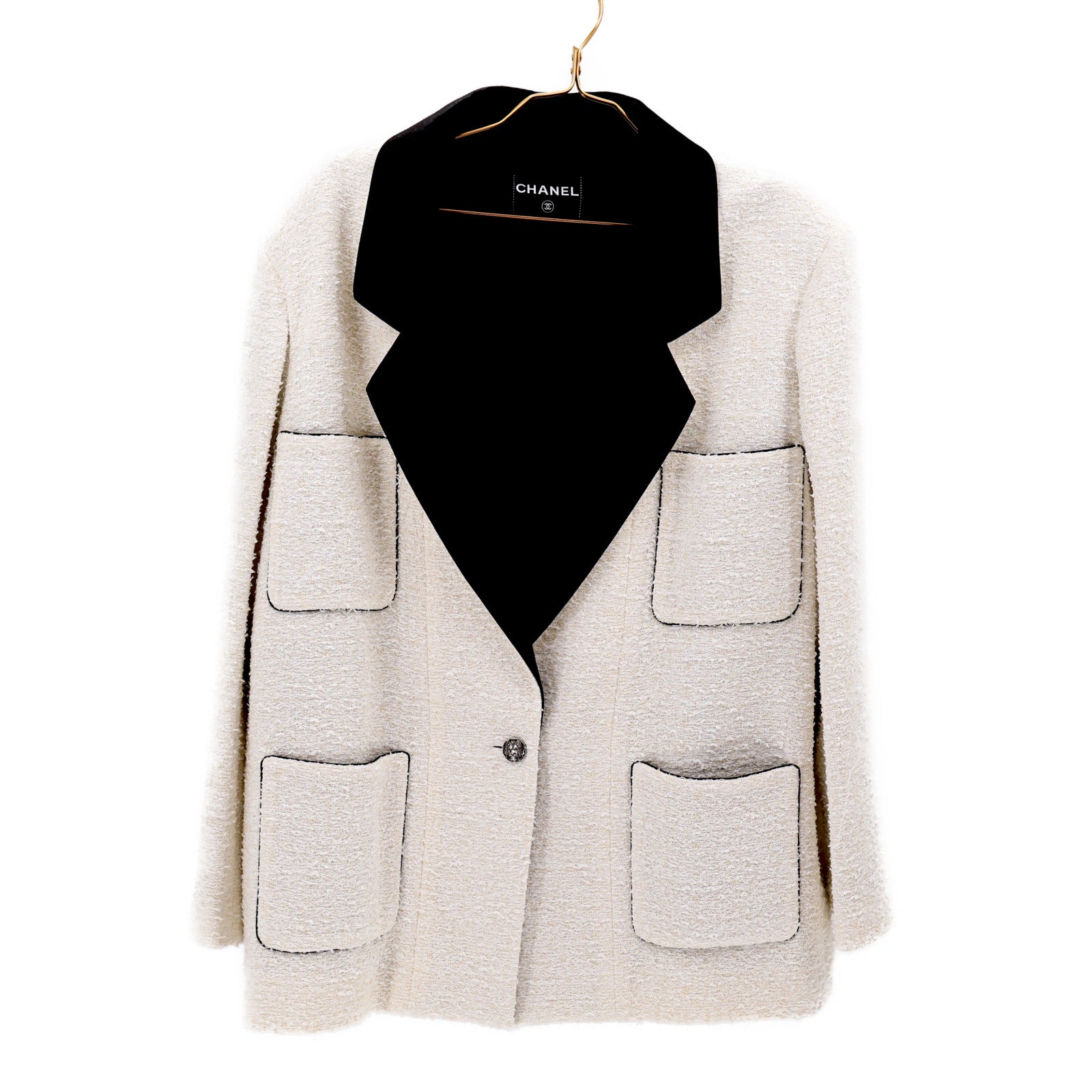 CHANEL Cotton/Polyamide Tweed Jacket外套