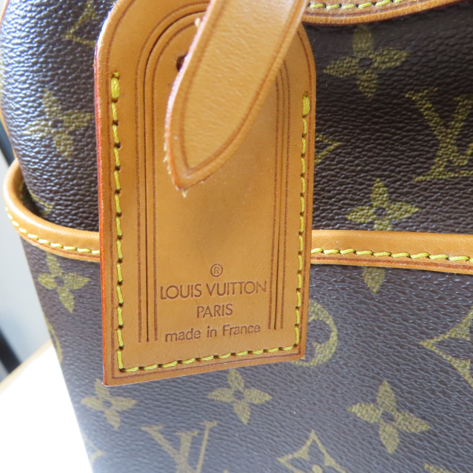 LOUIS VUITTON Monogram Trouville金扣手挽袋啡色