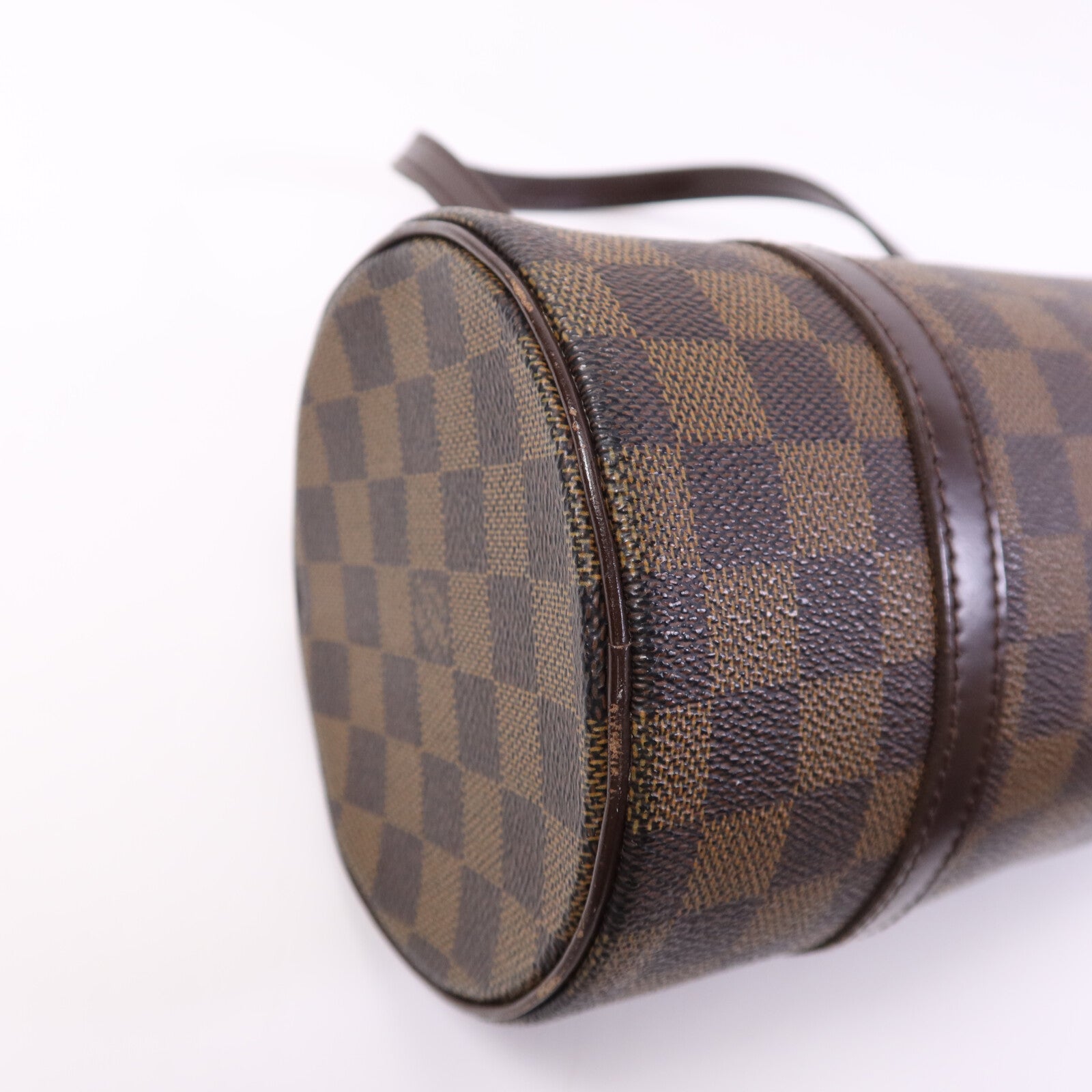 LOUIS VUITTON Damier Papillon PM金扣手挽袋