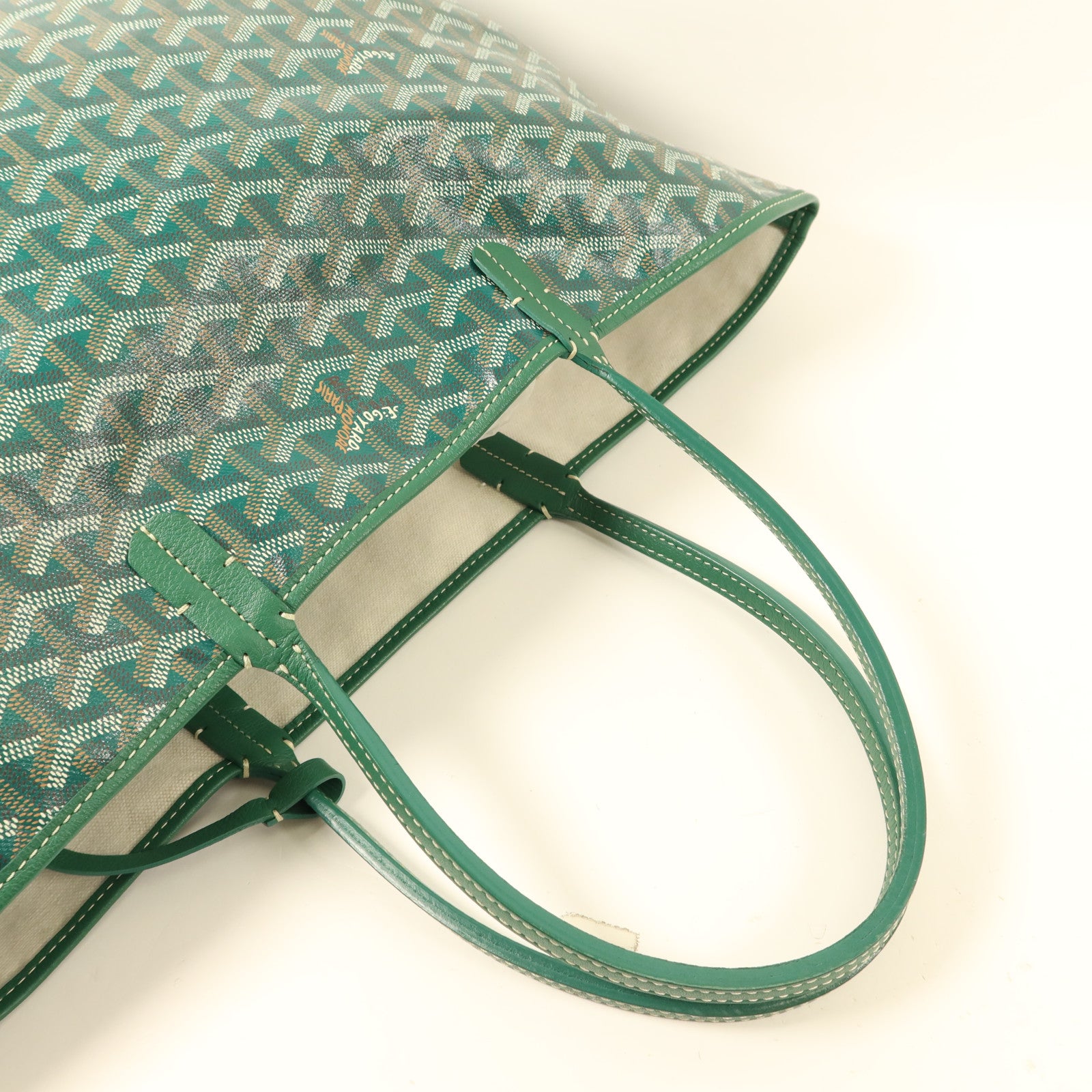 GOYARD 塗層帆布Saint Louis PM銀扣手挽袋