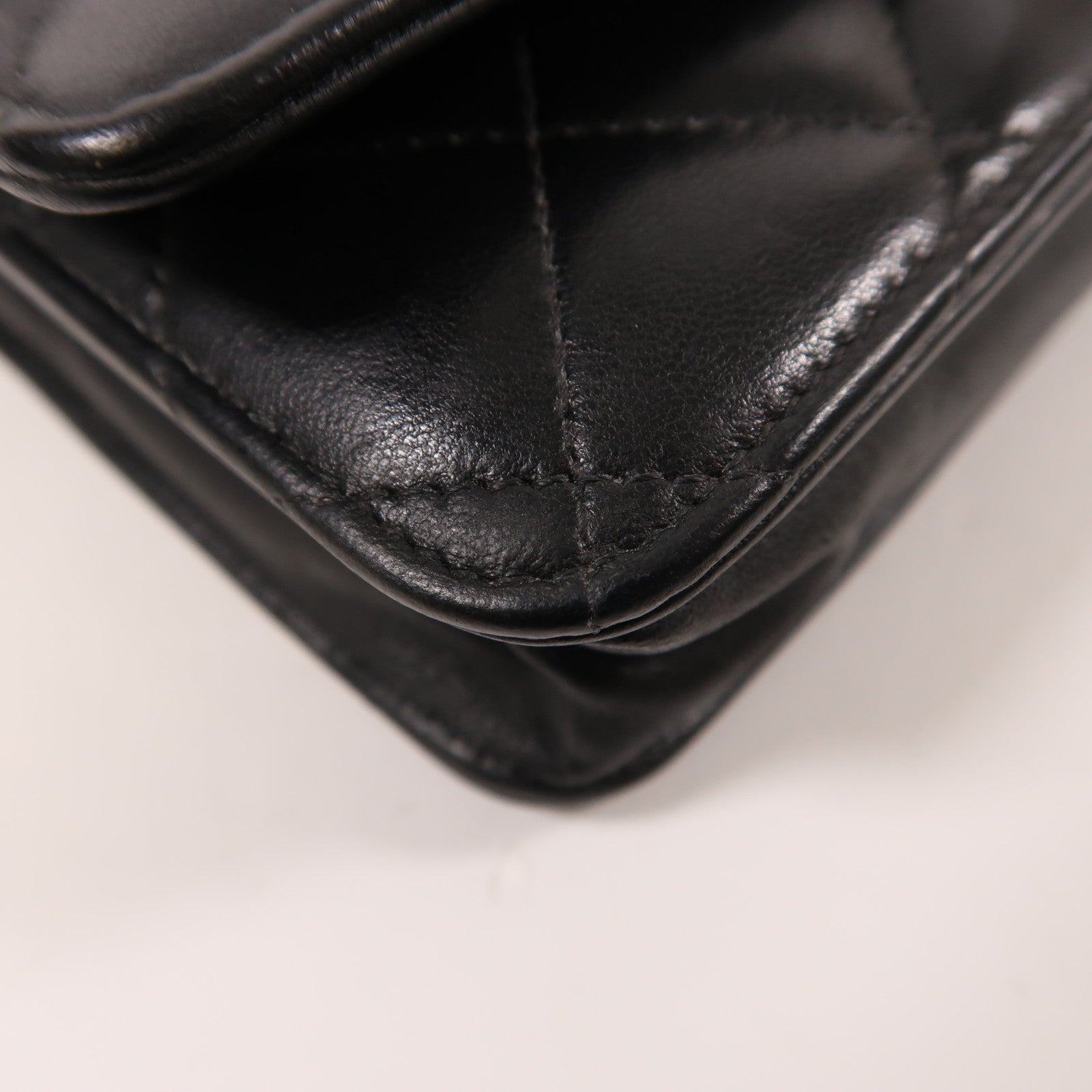 CHANEL 羊皮皮革WOC Wallet On Chain銀扣鏈帶肩背袋