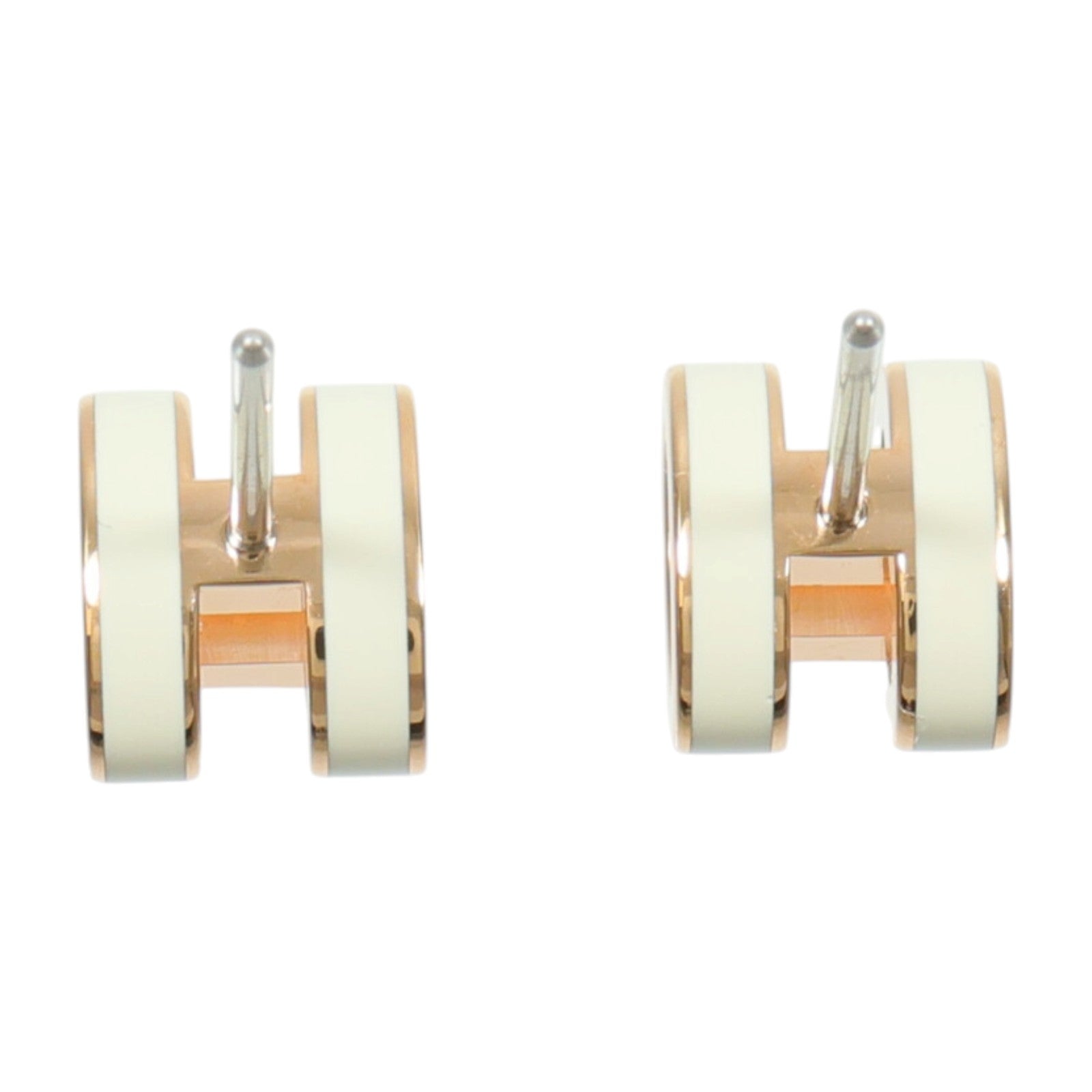 HERMES 琺瑯/金屬Mini Pop H Earrings耳環