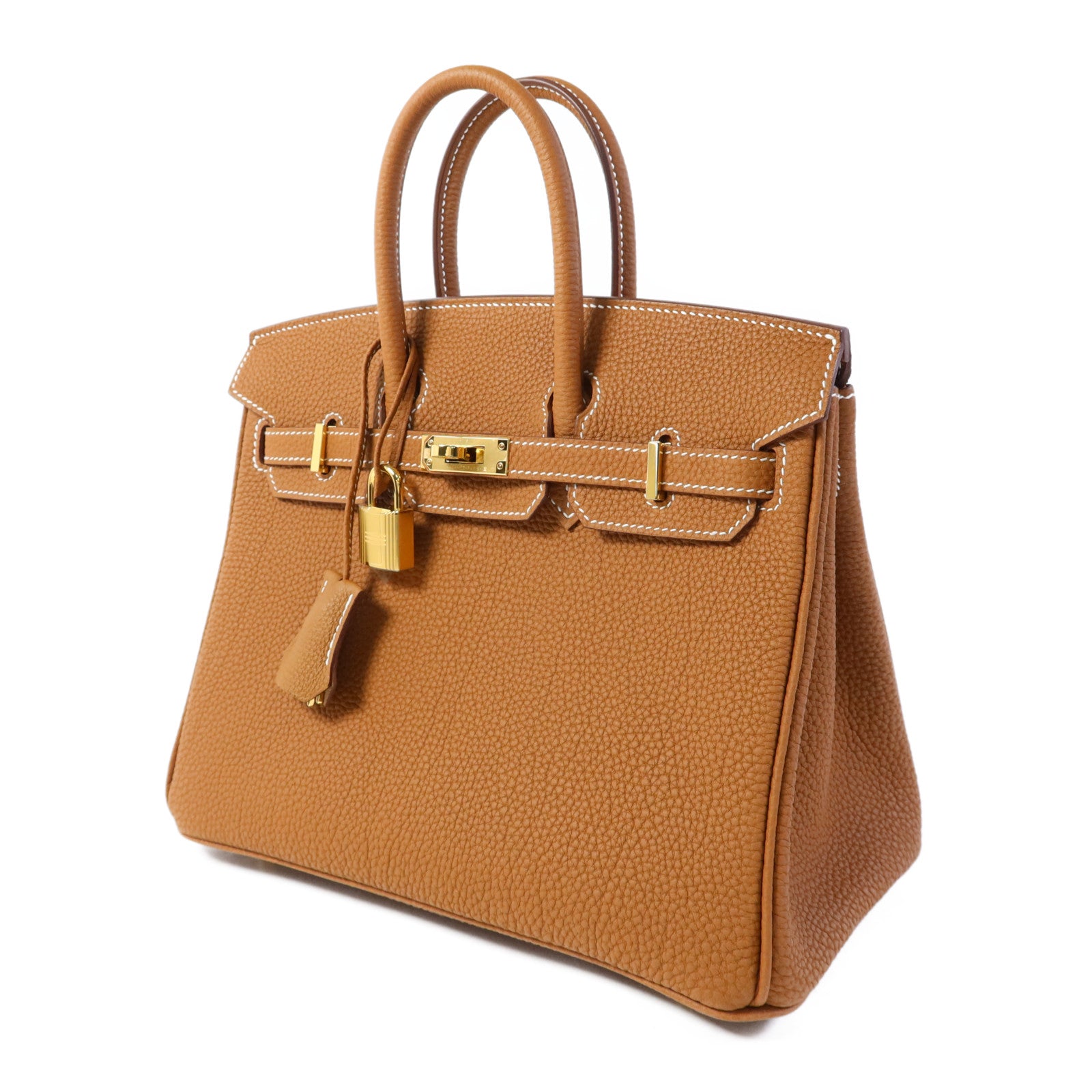 HERMES Togo皮革Birkin 25金扣手挽袋Gold