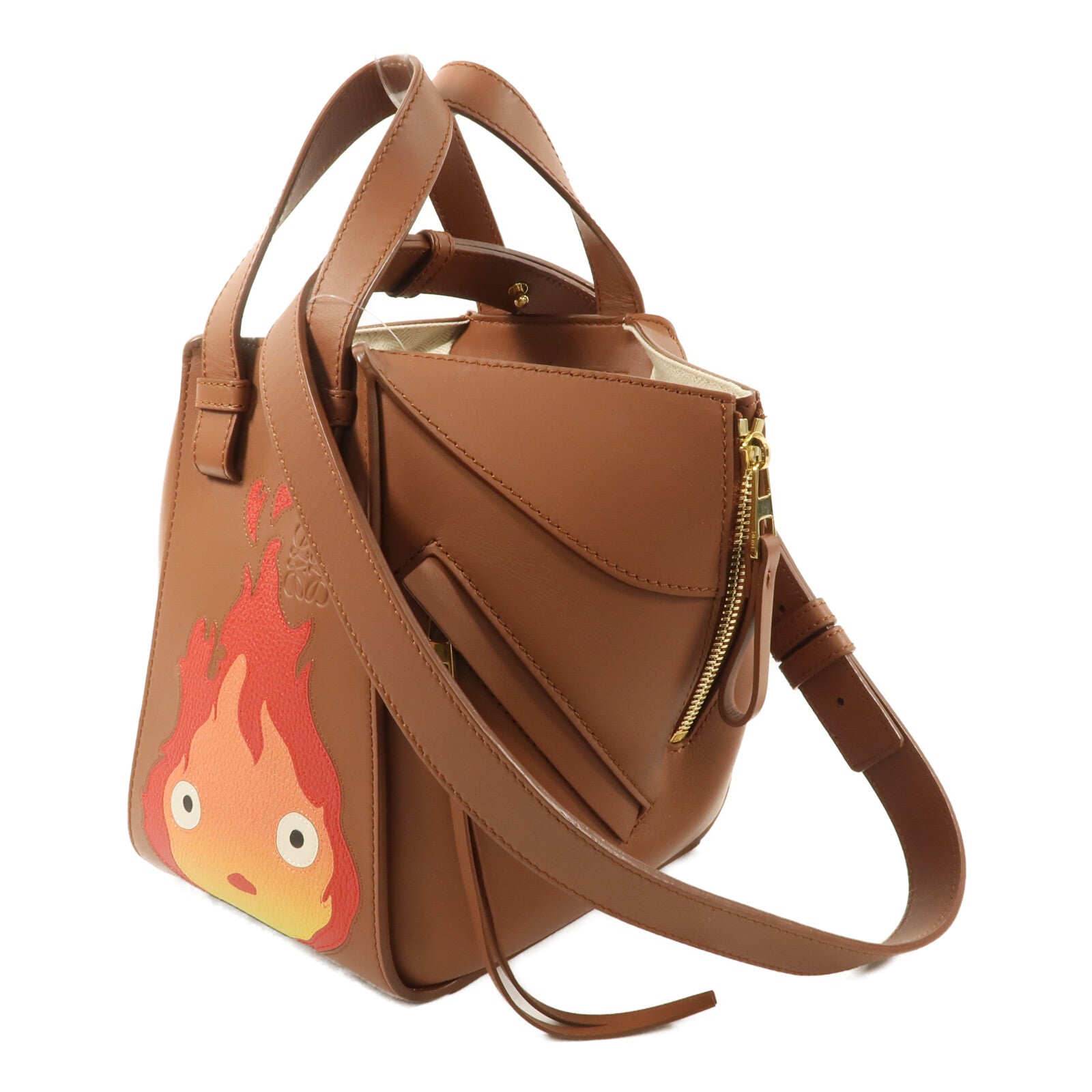 LOEWE 牛皮皮革Howl's Moving Castle Hammock手挽肩背兩用袋