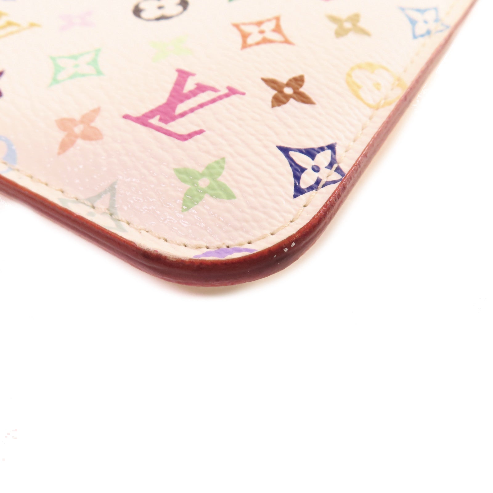 LOUIS VUITTON 【激減優惠】Monogram Multicolore Pochette Cles Key Pouch金扣零錢鑰匙包白色/彩色