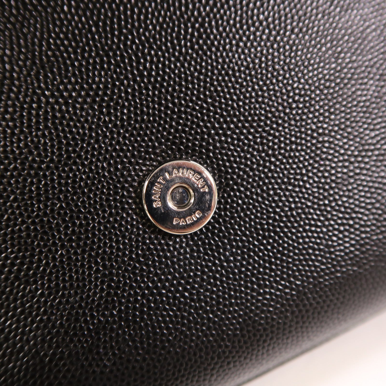 SAINT LAURENT 牛皮皮革Kate銀扣肩背袋