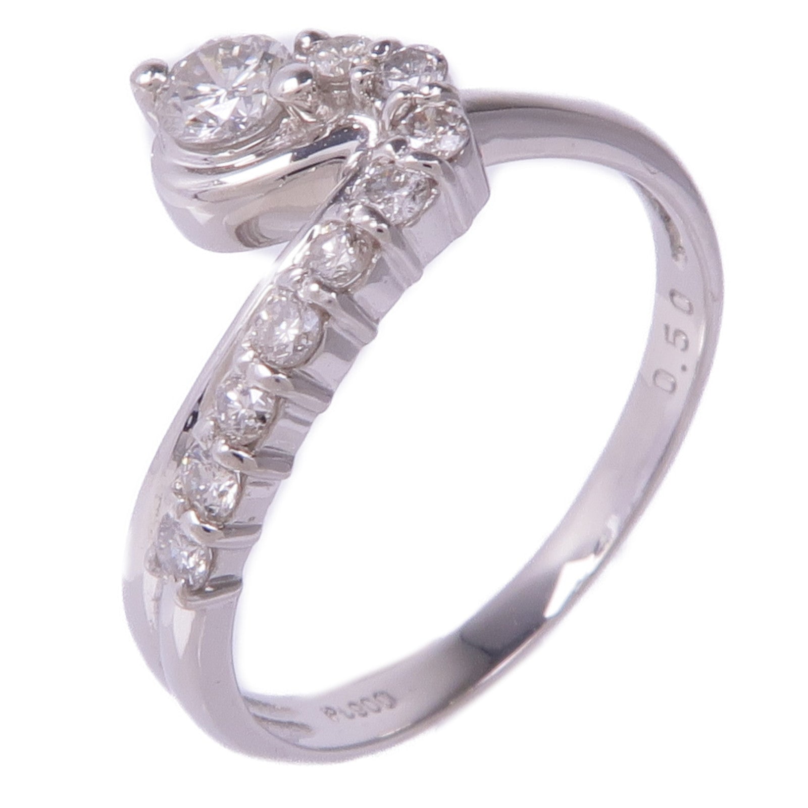 JEWELRY 【激減優惠】PT900鉑金Diamond Ring鑽石戒指US#7.5
