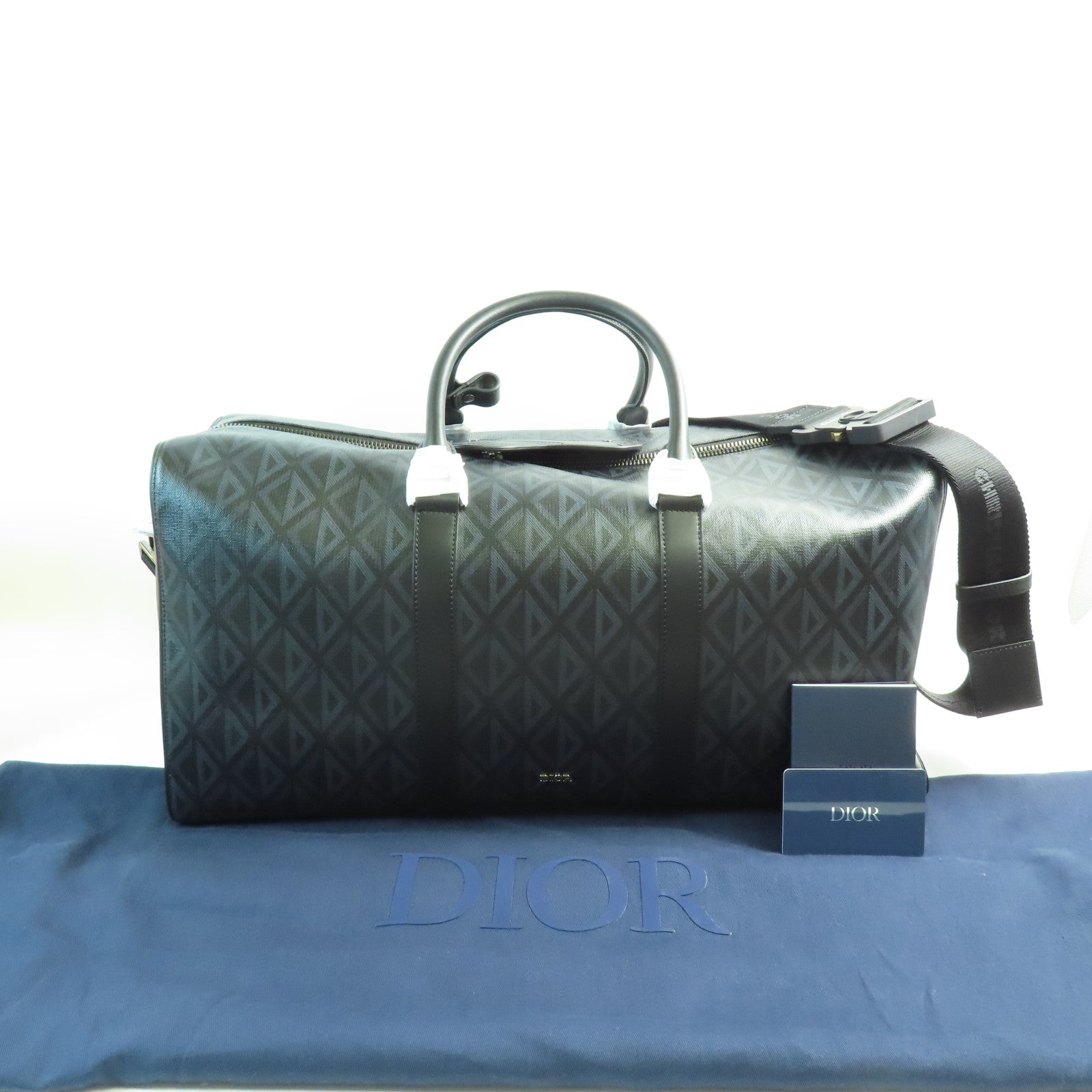 Dior 塗層帆布Lingot 50波士頓包/肩背兩用袋