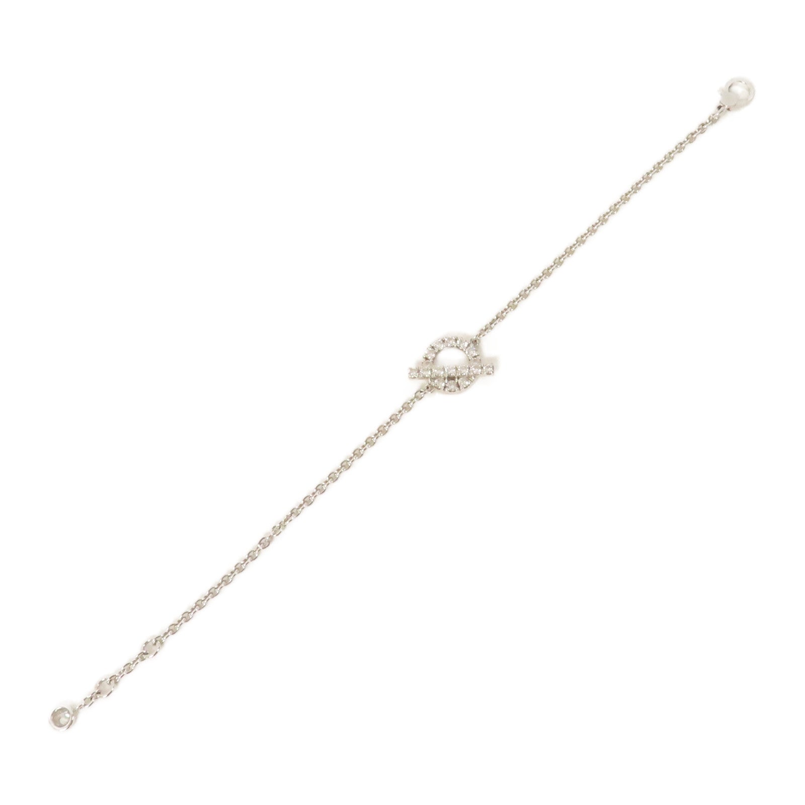 HERMES 【激減優惠】18K白金Finesse Bracelet 0.55ct鑽石手鏈