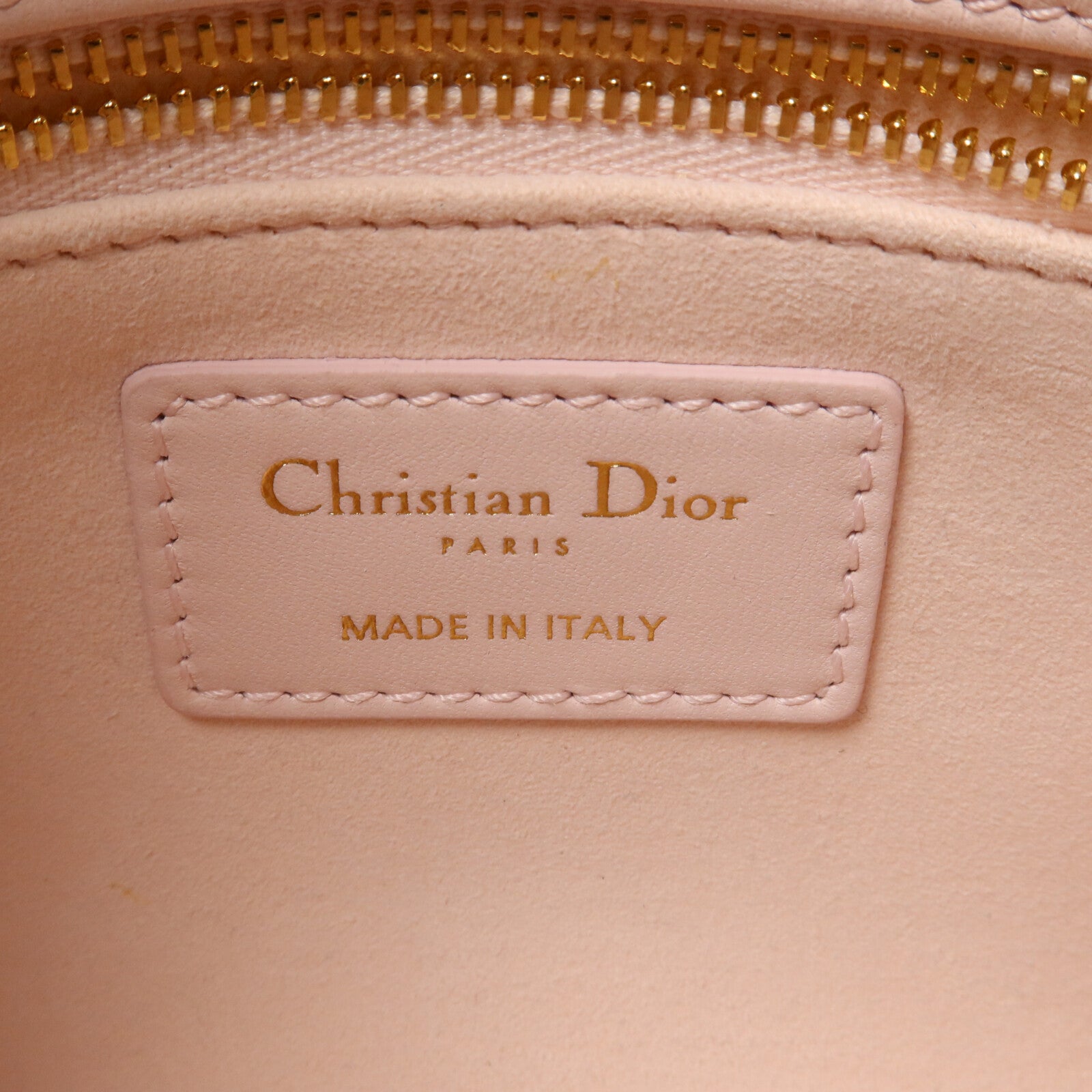 Dior 羊皮皮革Lady Dior Mini鏈帶手挽肩背兩用袋