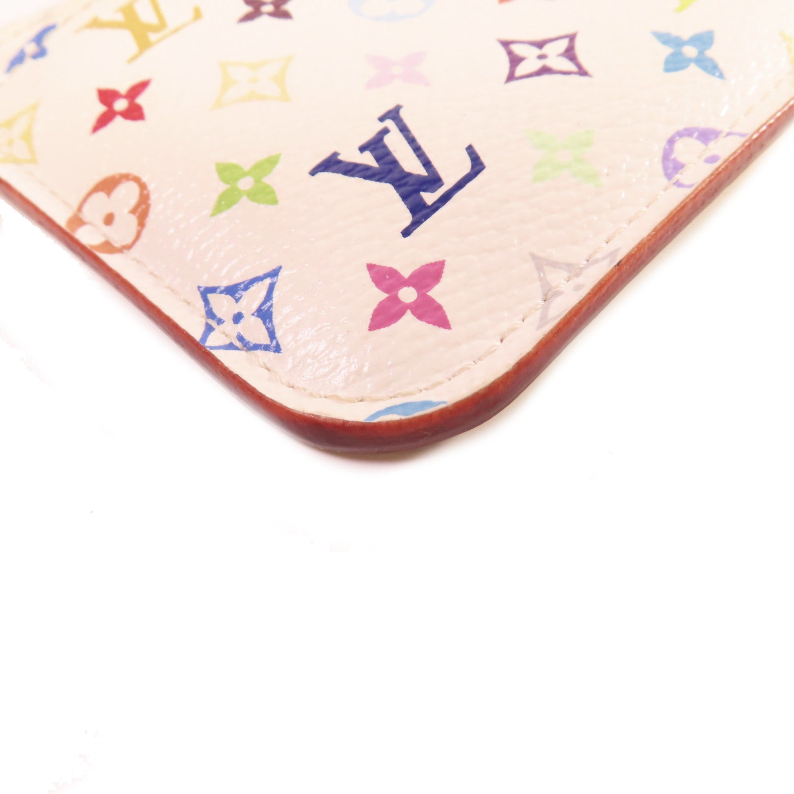 LOUIS VUITTON 【激減優惠】Monogram Multicolore Pochette Cles Key Pouch金扣零錢鑰匙包白色/彩色