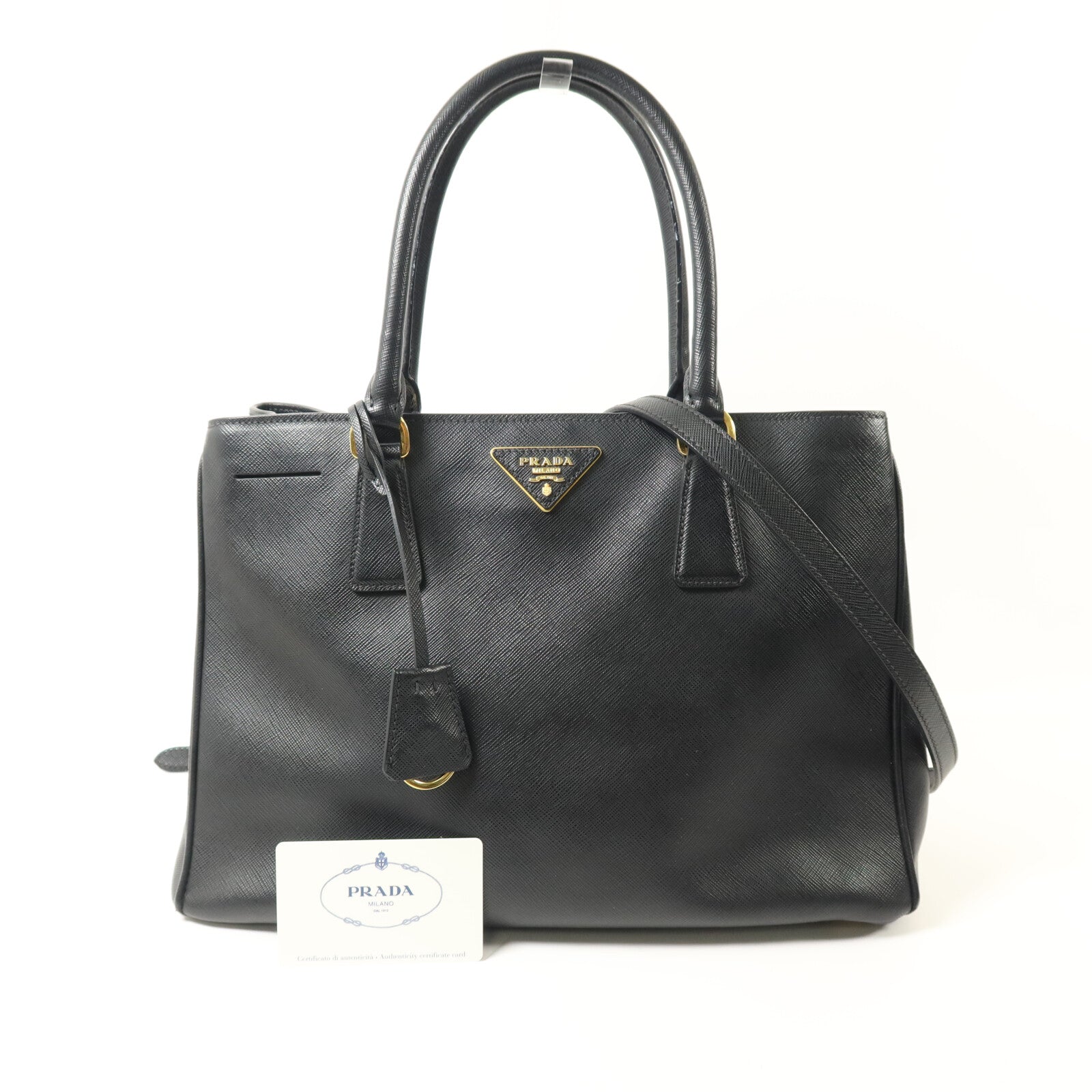 PRADA 牛皮皮革2way shoulder手挽肩背兩用袋
