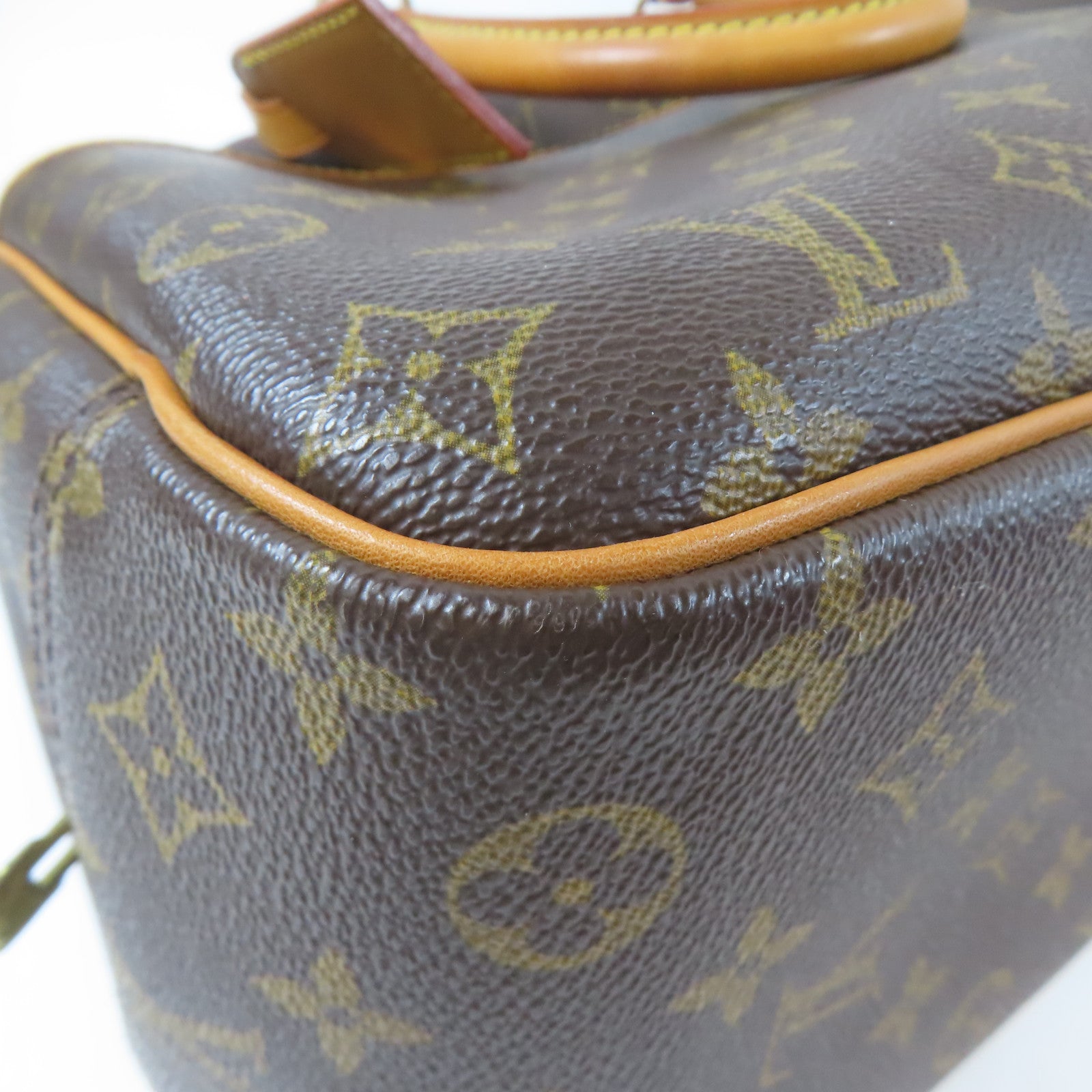 LOUIS VUITTON Monogram Trouville金扣手挽袋啡色