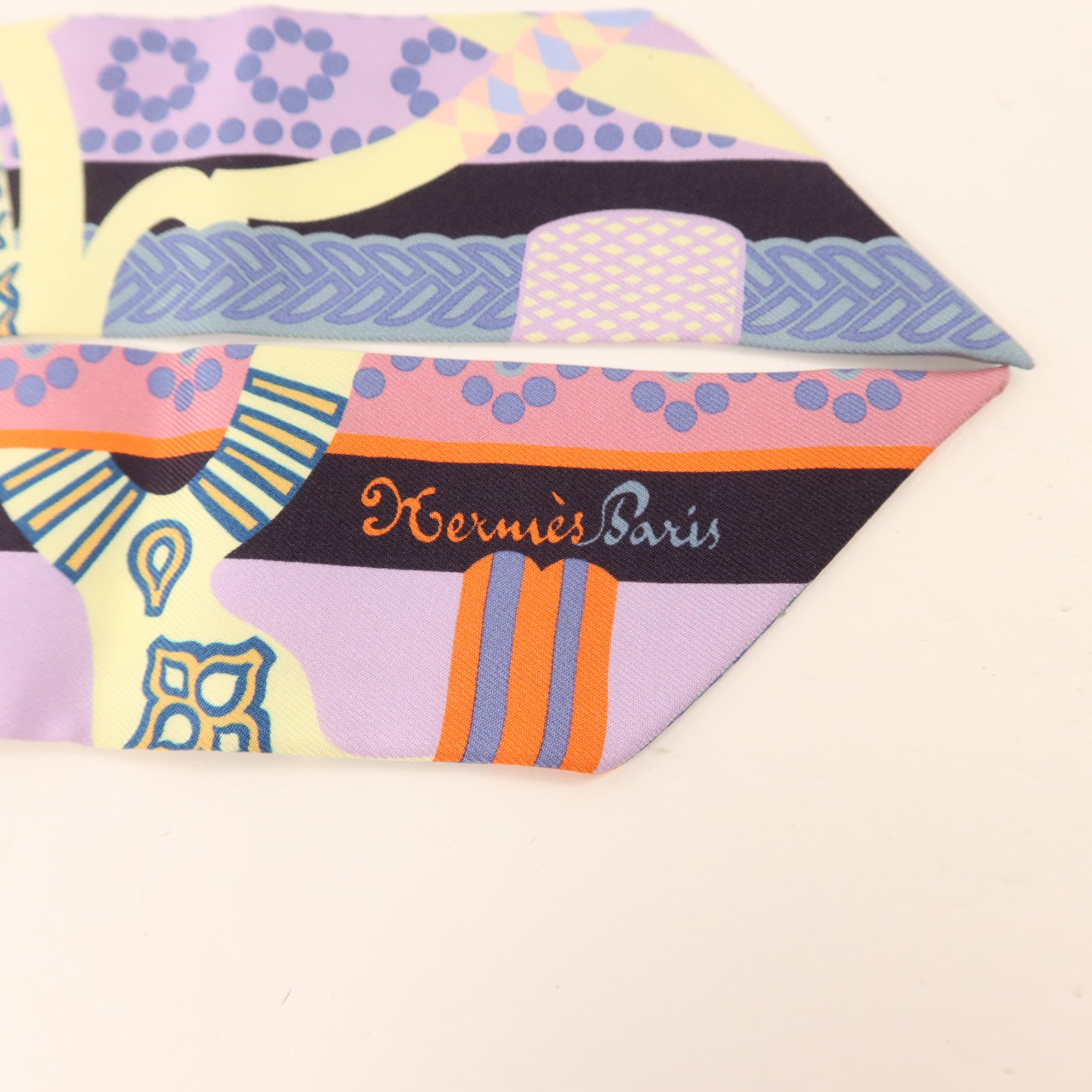HERMES 絲質Twilly絲巾