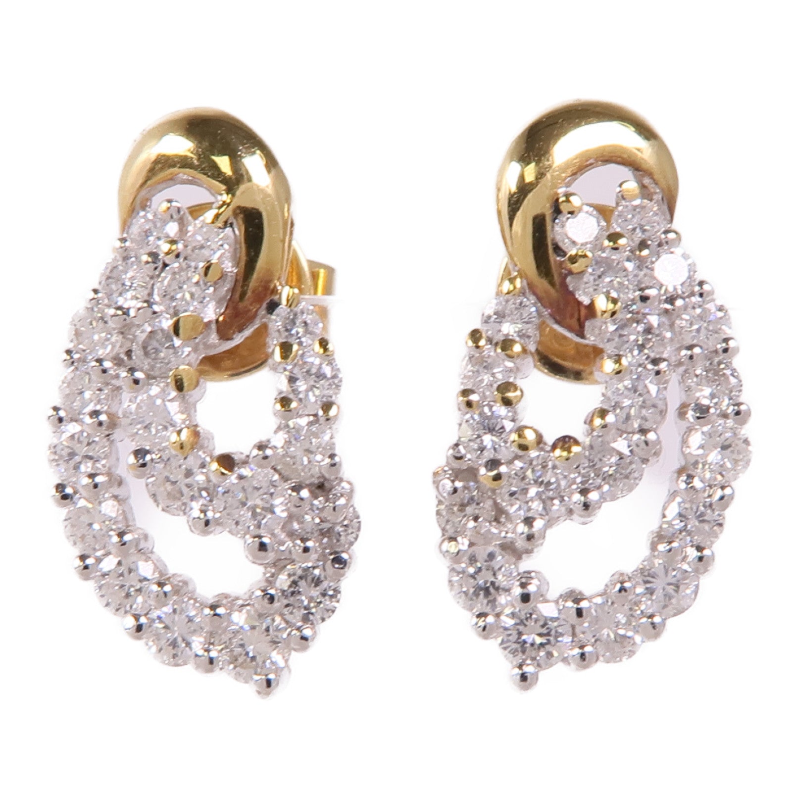 JEWELRY 【激減優惠】18K黃金Diamond Earrings鑽石耳環