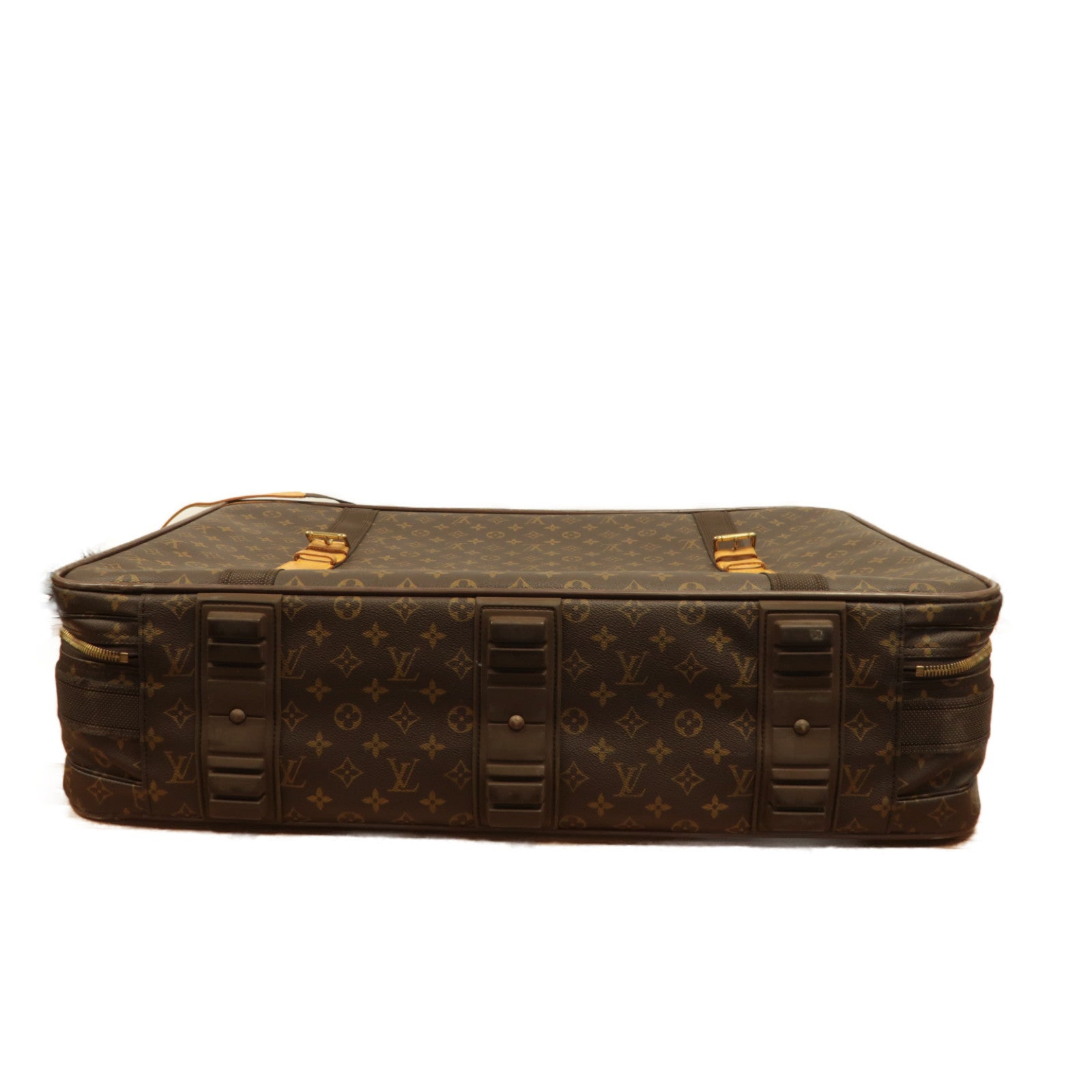 LOUIS VUITTON 【激減優惠】Monogram Satellite 70金扣行李箱啡色