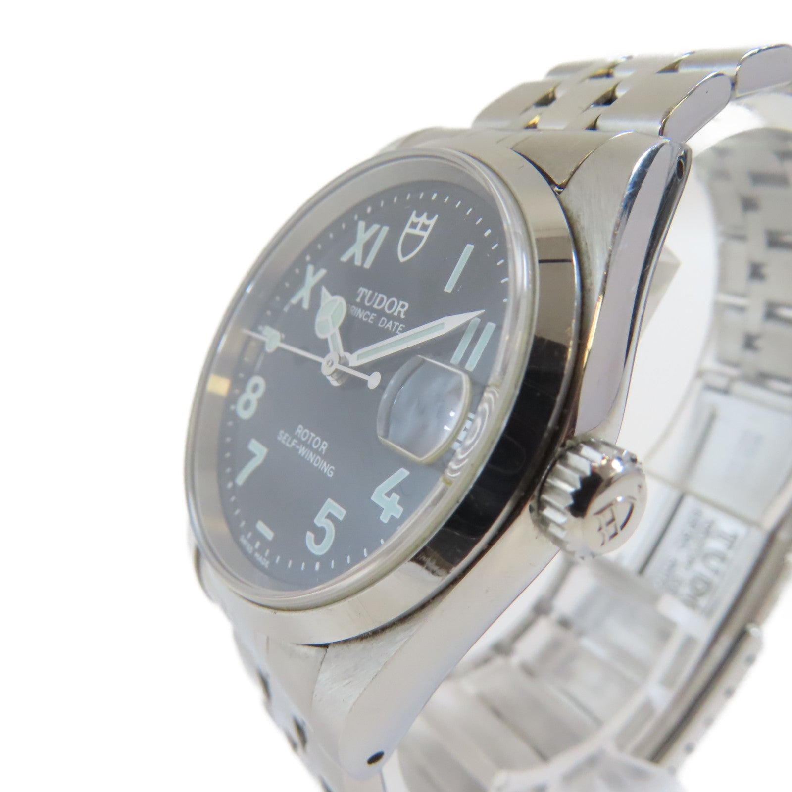 TUDOR Prince Date不鏽鋼手錶自動機芯黑色