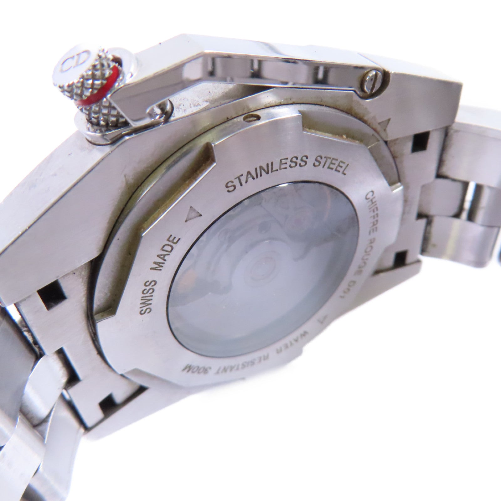 Dior Chiffre Rouge Watch不鏽鋼自動機芯手錶黑色
