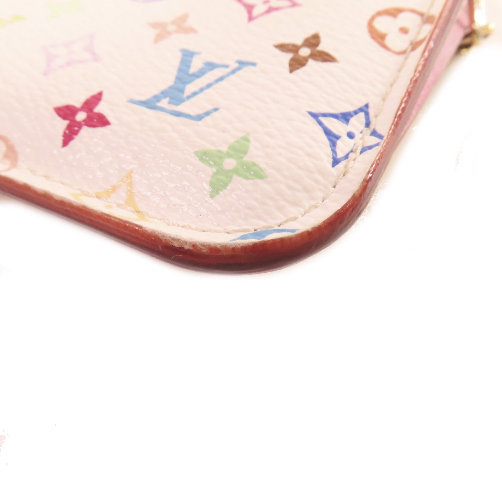 LOUIS VUITTON 【激減優惠】Monogram Multicolore Pochette Cles Key Pouch金扣零錢鑰匙包白色/彩色