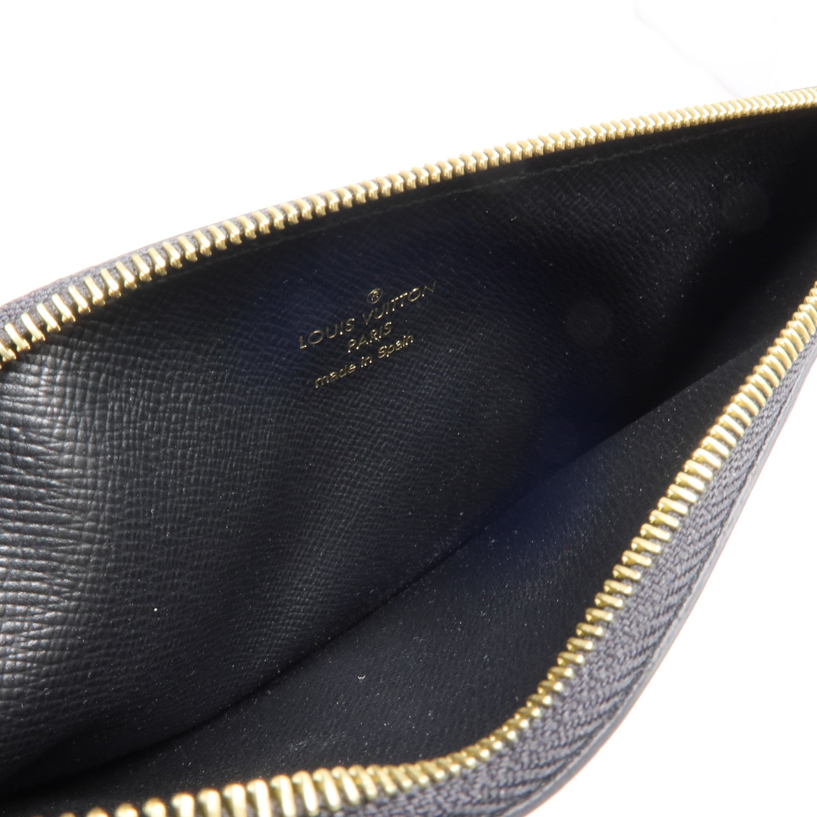 LOUIS VUITTON Monogram Reverse Slim Purse金扣長錢包