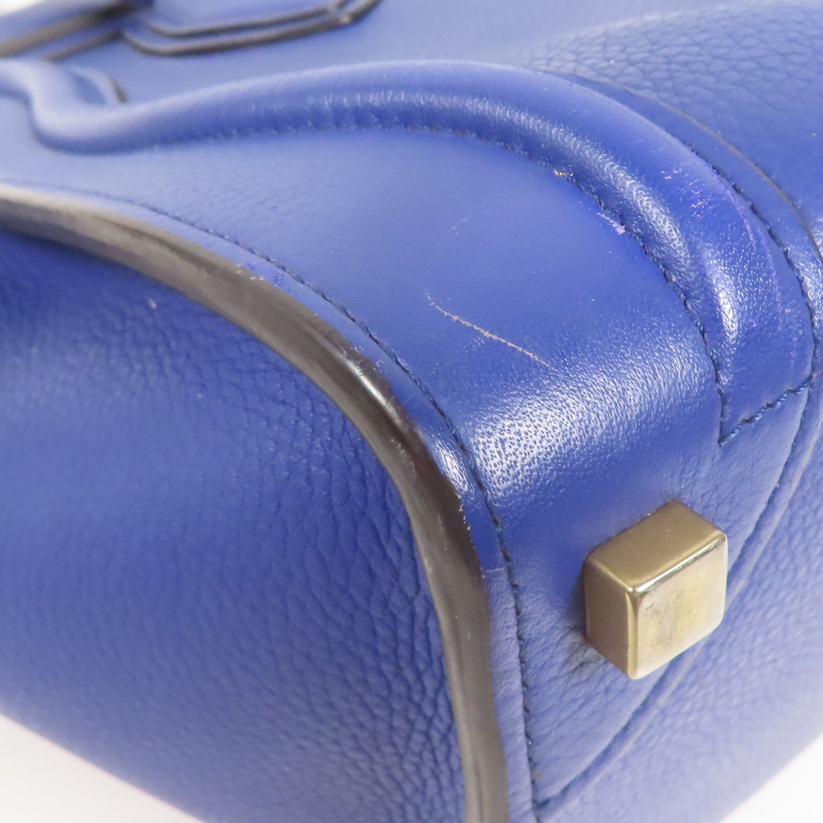 CELINE 牛皮皮革Micro Luggage金扣肩背袋